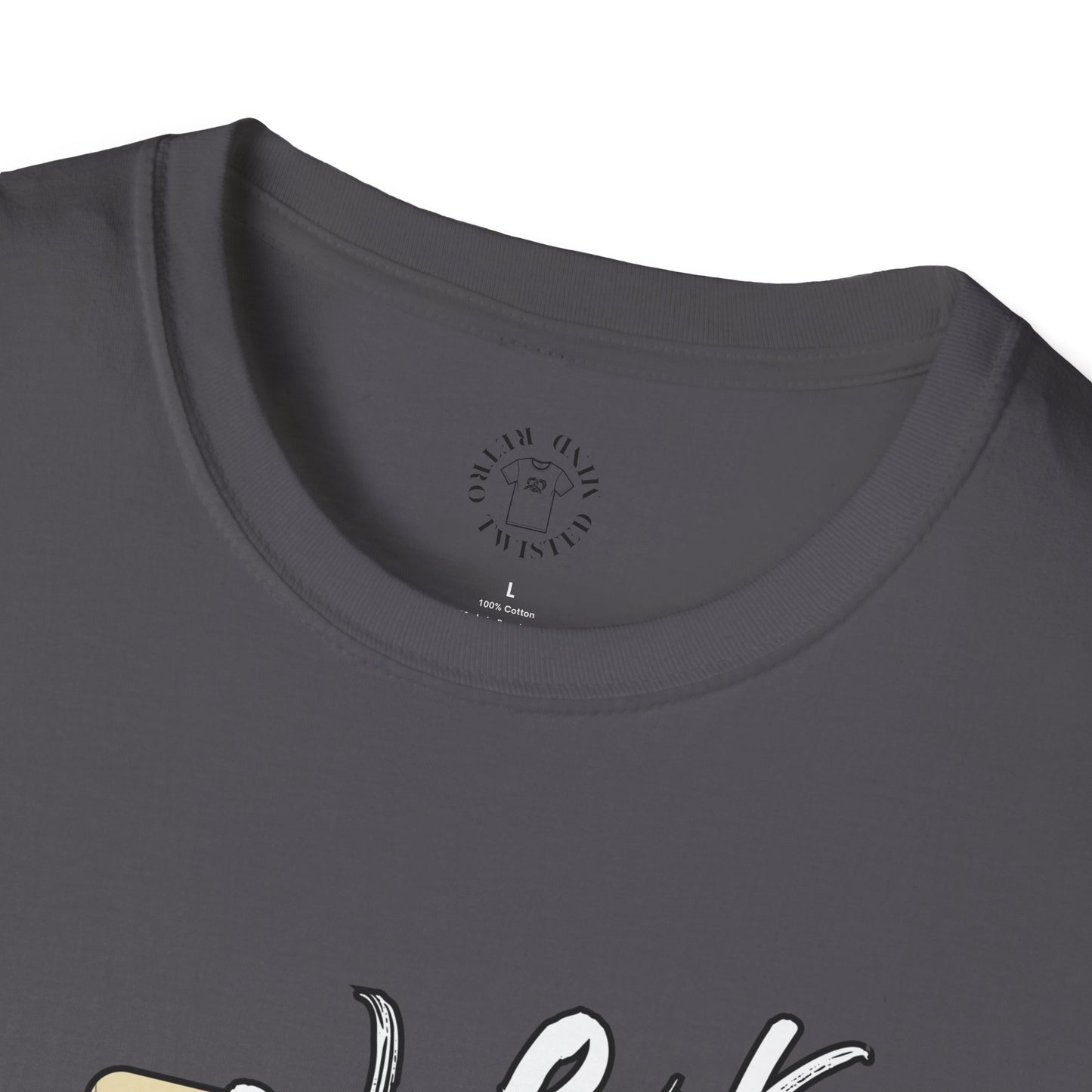 Never Slow Down Motorcycle T-Shirt - Unisex Softstyle Graphic Tee,biker, scull ,twisted