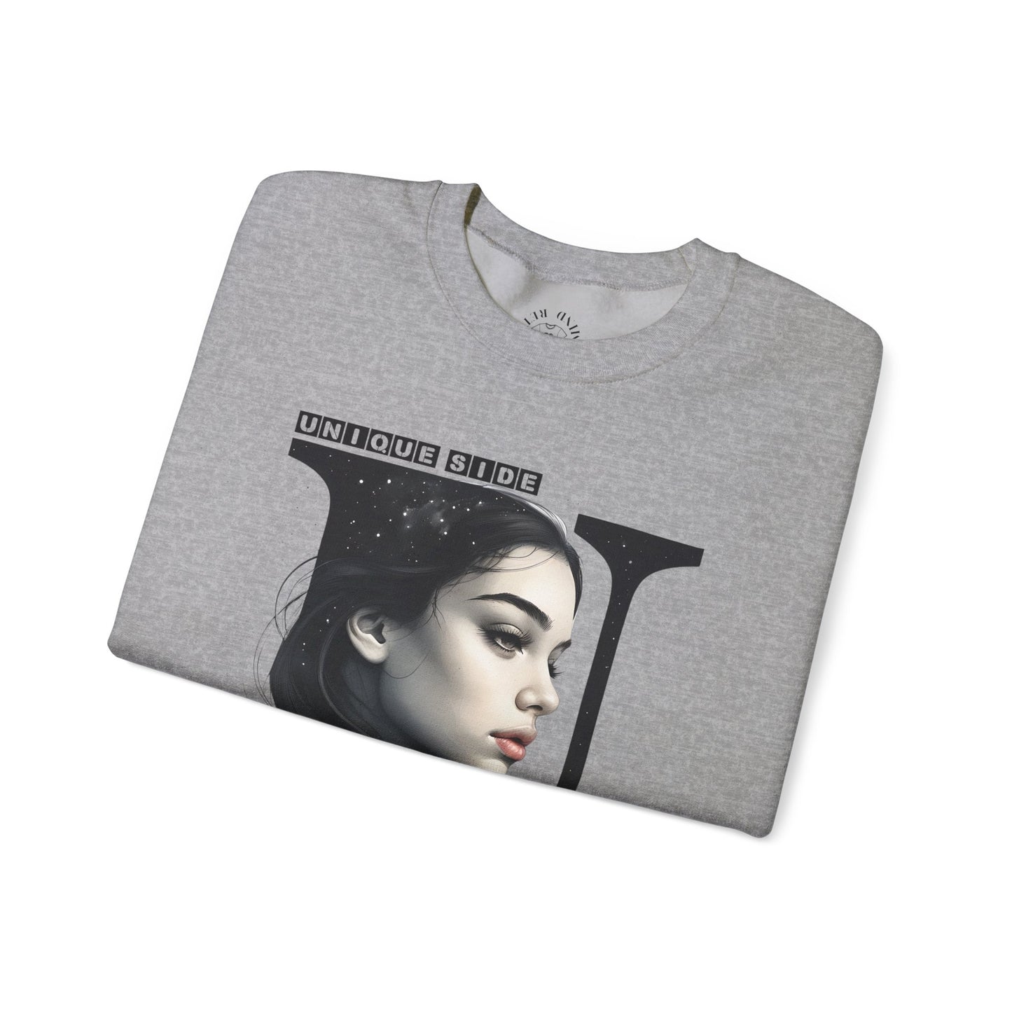 Letter U, Stylish Artistic Sweatshirt, Trendy Crewneck, Graphic Sweater, Cozy Unisex Top, Unique Gift for Art Lovers, Everyday Comfort