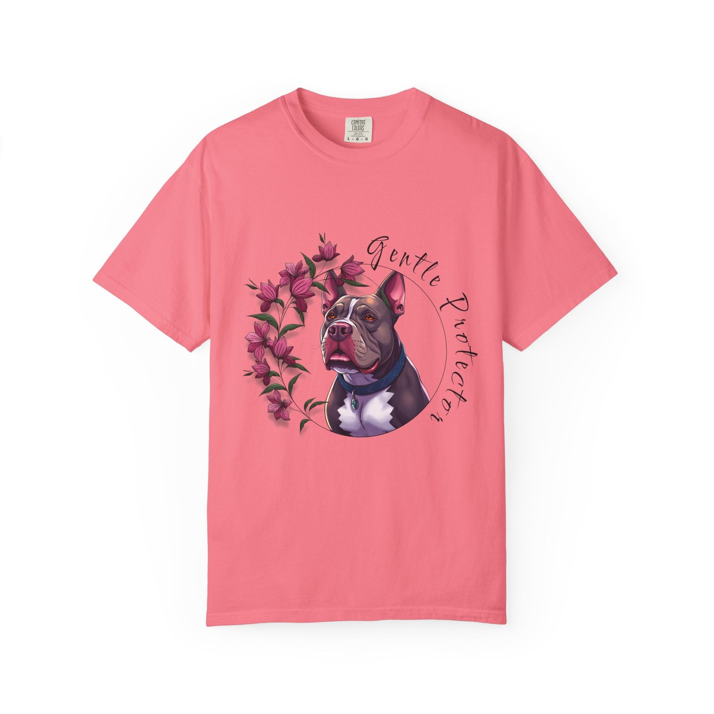 Gentle Protector Dog T-Shirt, Animal Lover Gift, Pet Memorial Tee, Casual Wear, Gift for Dog Owners, Nature T-Shirt