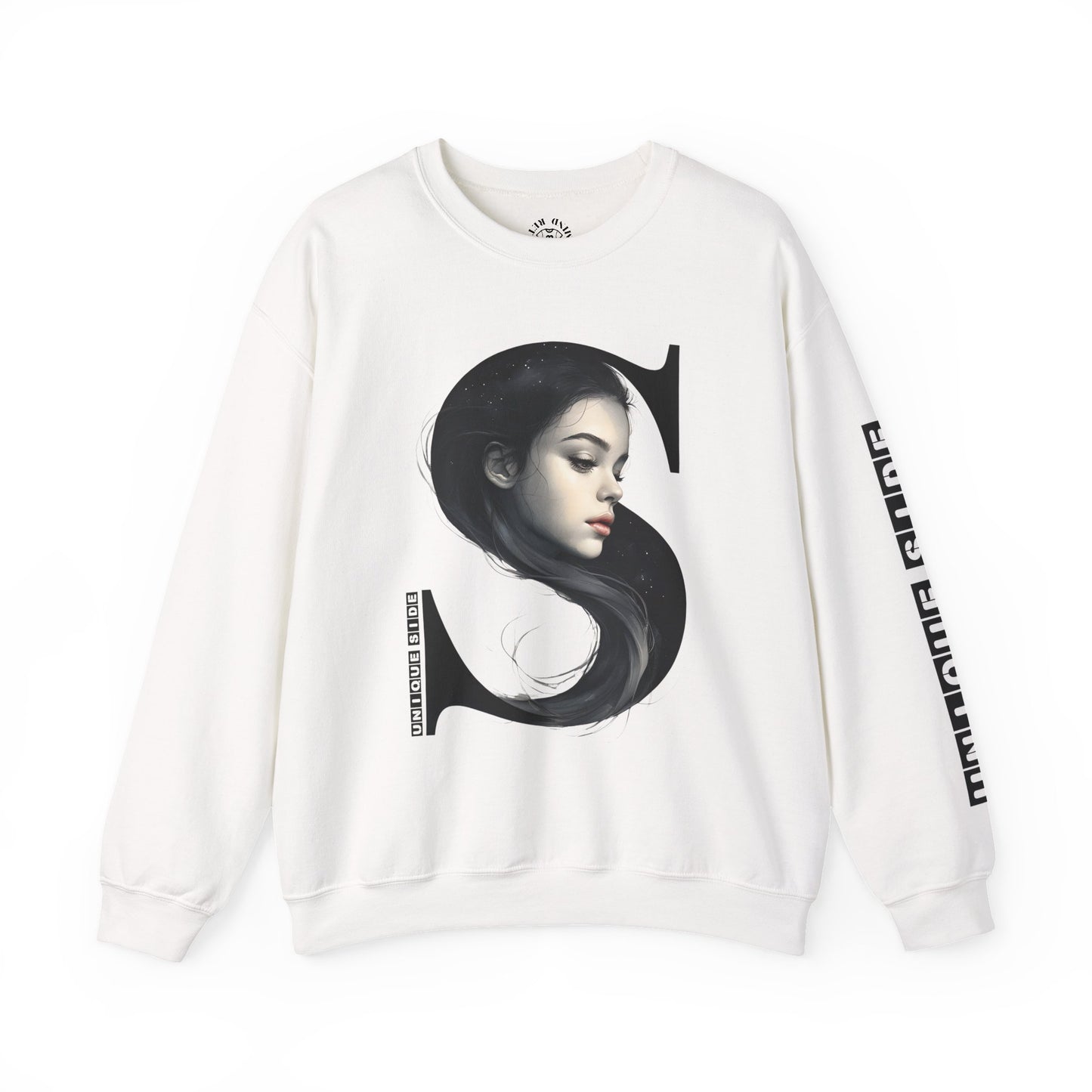 Letter S, Stylish Artistic Sweatshirt, Trendy Crewneck, Graphic Sweater, Cozy Unisex Top, Unique Gift for Art Lovers, Everyday Comfort