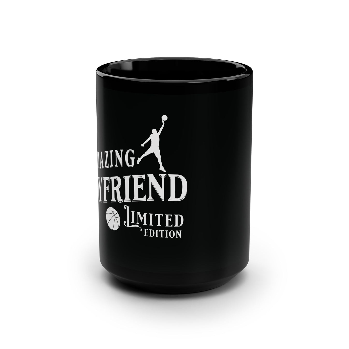 Amazing Boyfriend, Basketball, Valentine's day gift for him .Black Mug