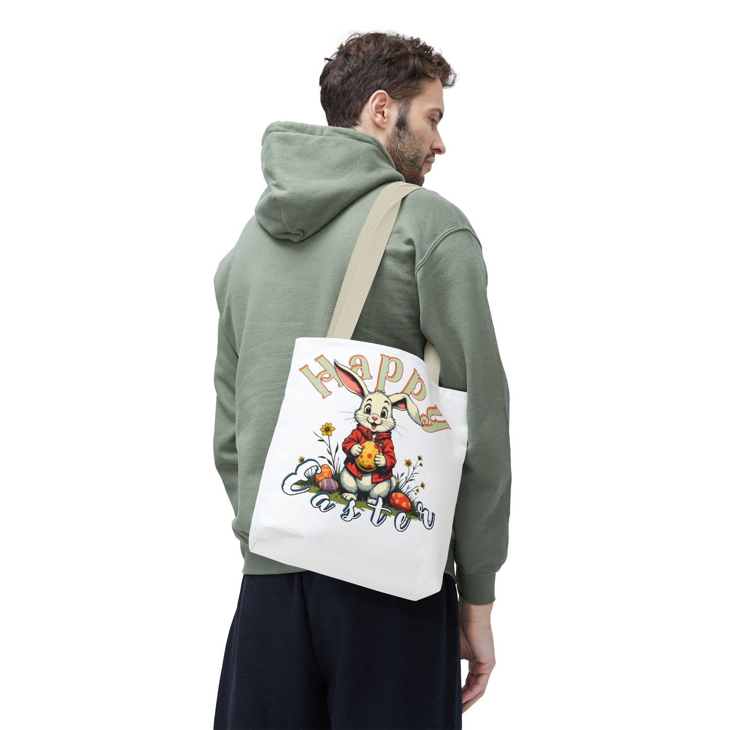 Easter Bunny Tote Bag - Celebrate Spring with Style, happe easter, bunny