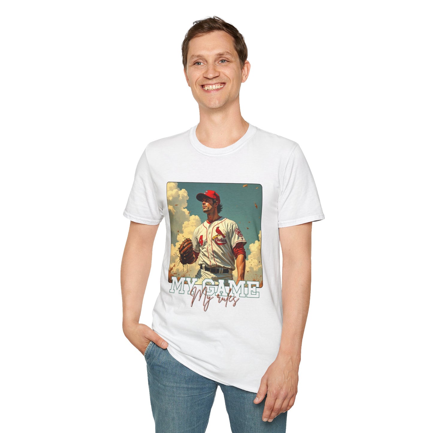 Retro Baseball T-Shirt - My Game My rules.sport,baseball
