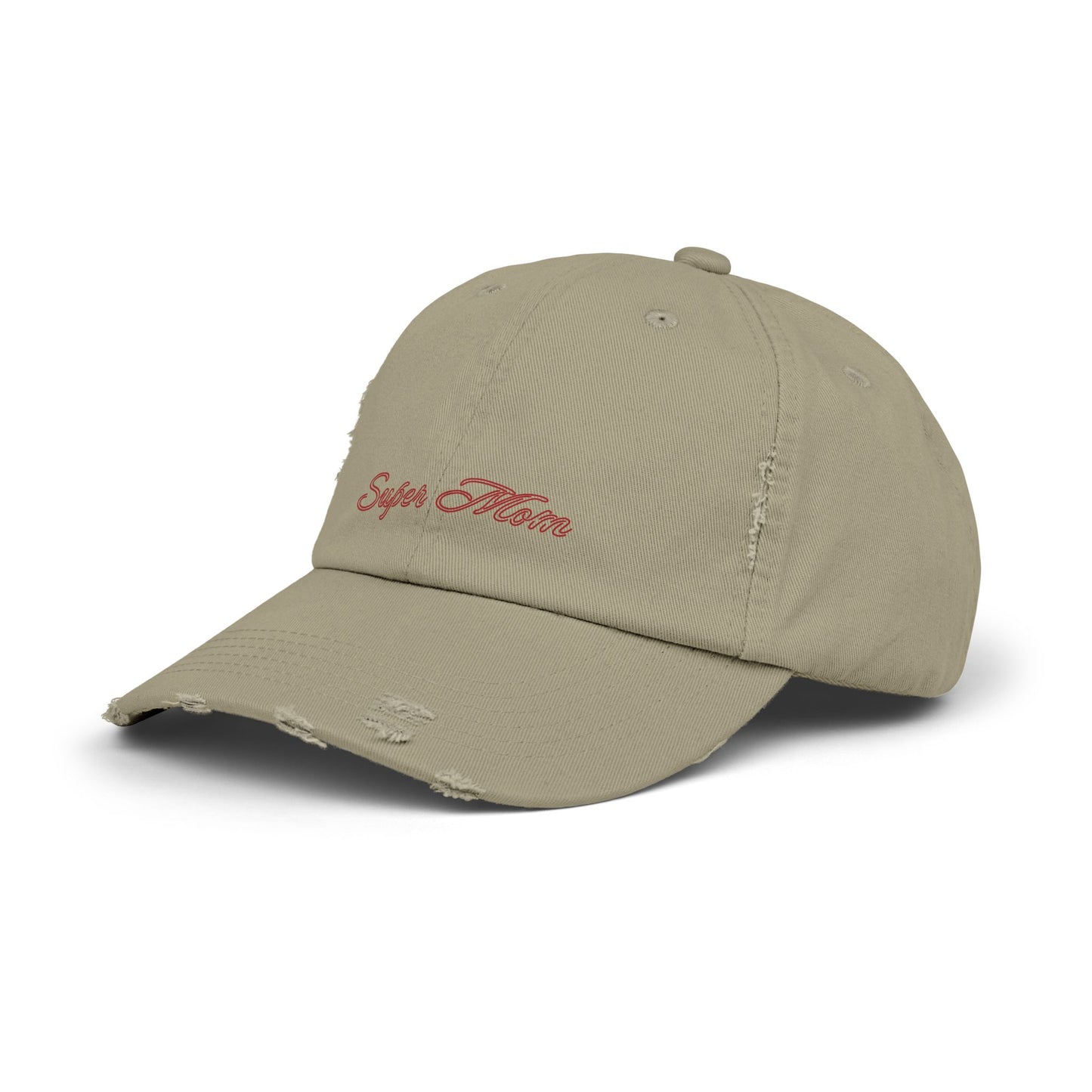 Super Mom Distressed Cap, Gift for Mothers, Casual Style Hat, Everyday Wear, Mother's Day Gift, Unisex Cap