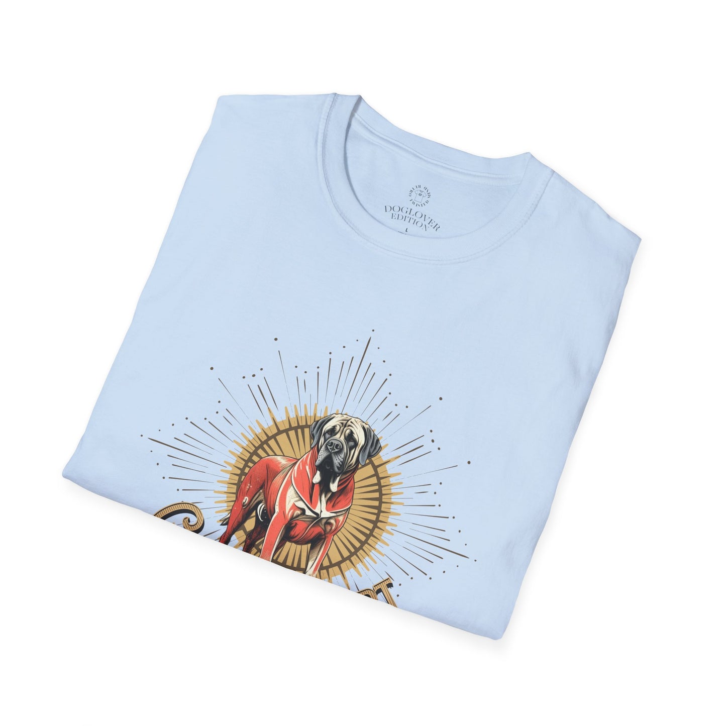Golden Heart Unisex Softstyle T-Shirt - Perfect Gift for Dog Lovers