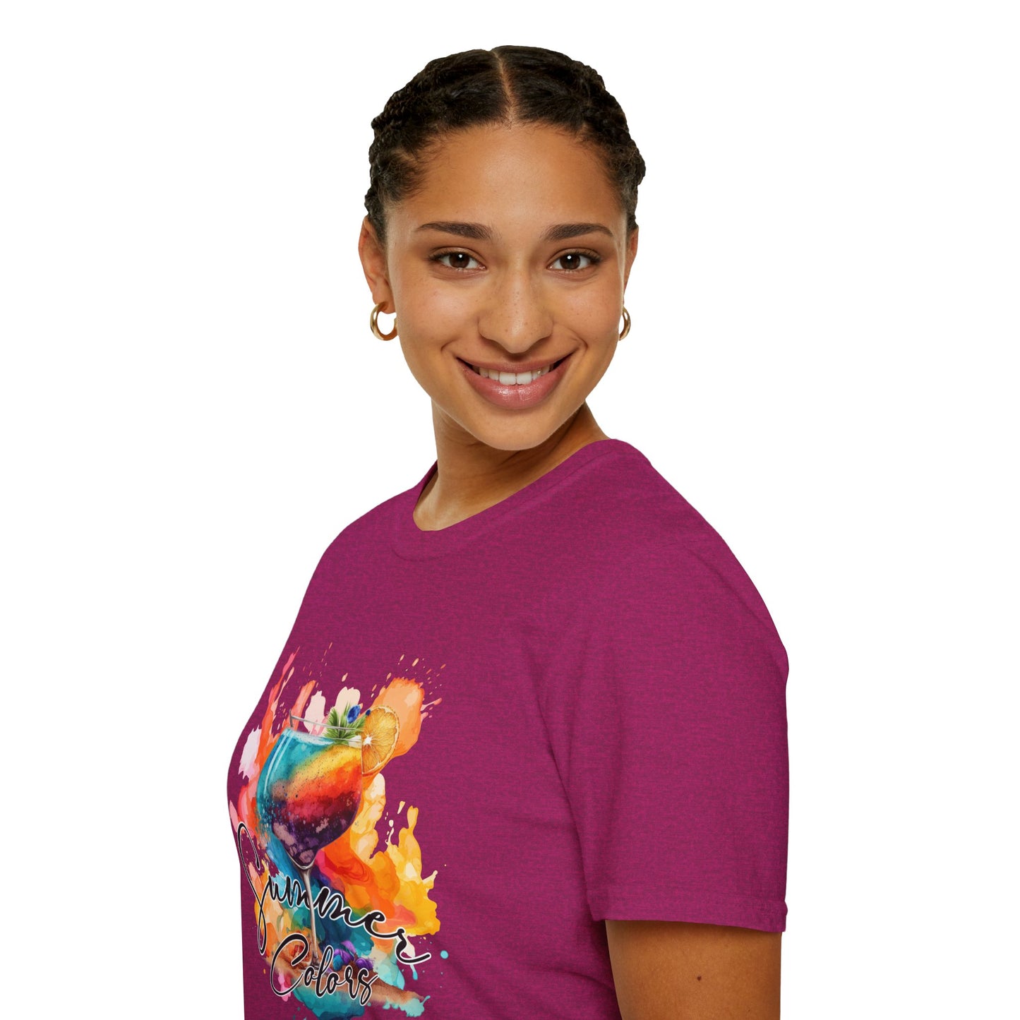 Colorful Artistic T-Shirt with Inspirational Design, Unisex Softstyle Tee, Gift for Art Lovers, Casual Wear, Birthday Gift Idea