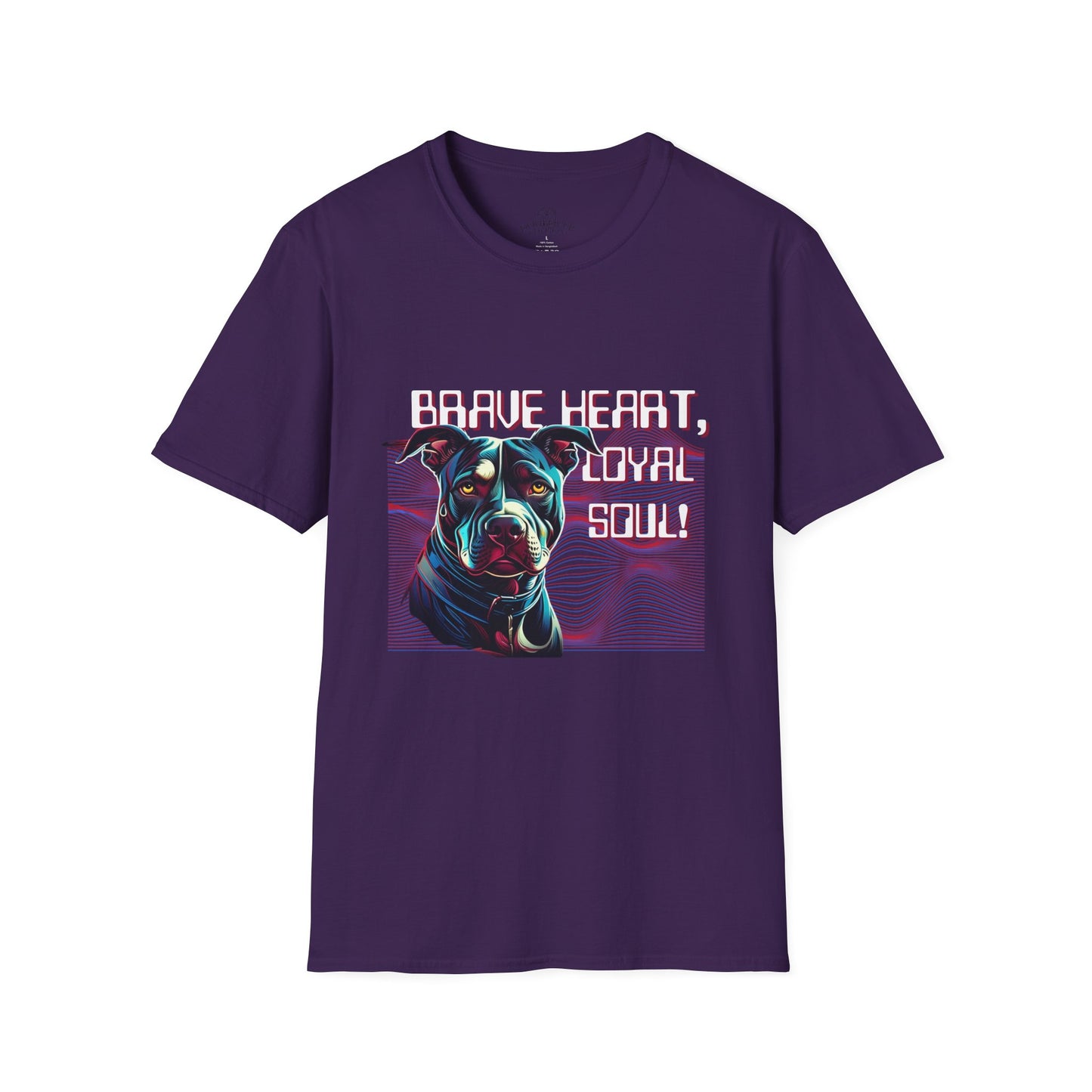 Brave Heart Dog Lover T-Shirt | Unisex Graphic Tee, Pet Memorial Shirt, Gift for Dog Owners, Dog Parent Apparel, Animal Lover Gift
