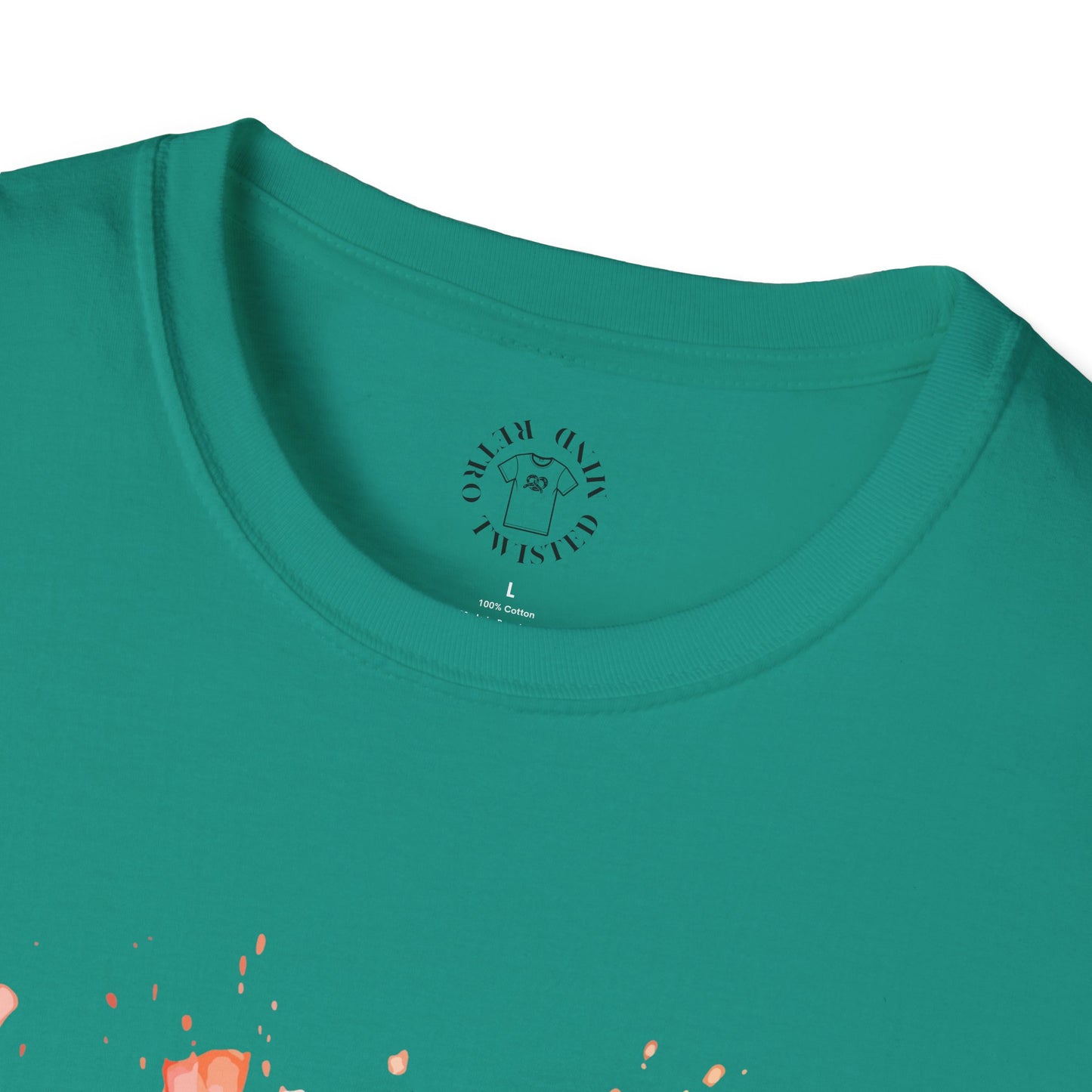 Colorful Artistic T-Shirt with Inspirational Design, Unisex Softstyle Tee, Gift for Art Lovers, Casual Wear, Birthday Gift Idea