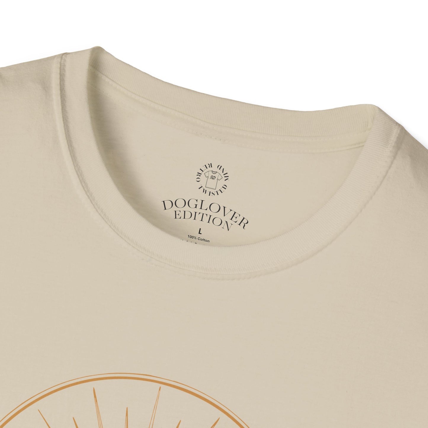 Golden Heart Dog Tee | Unisex Softstyle T-Shirt, Pet Lover Gift, Animal Adoption Awareness, Casual Wear, Dog Mom Apparel