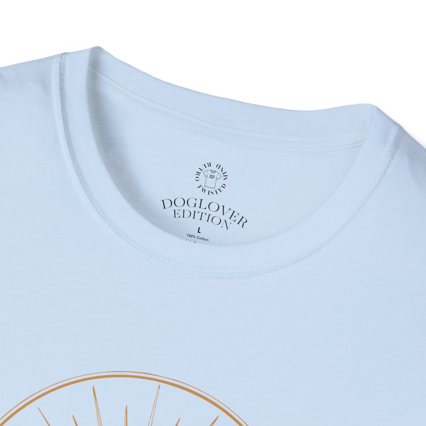 Golden Heart Dog Tee | Unisex Softstyle T-Shirt, Pet Lover Gift, Animal Adoption Awareness, Casual Wear, Dog Mom Apparel