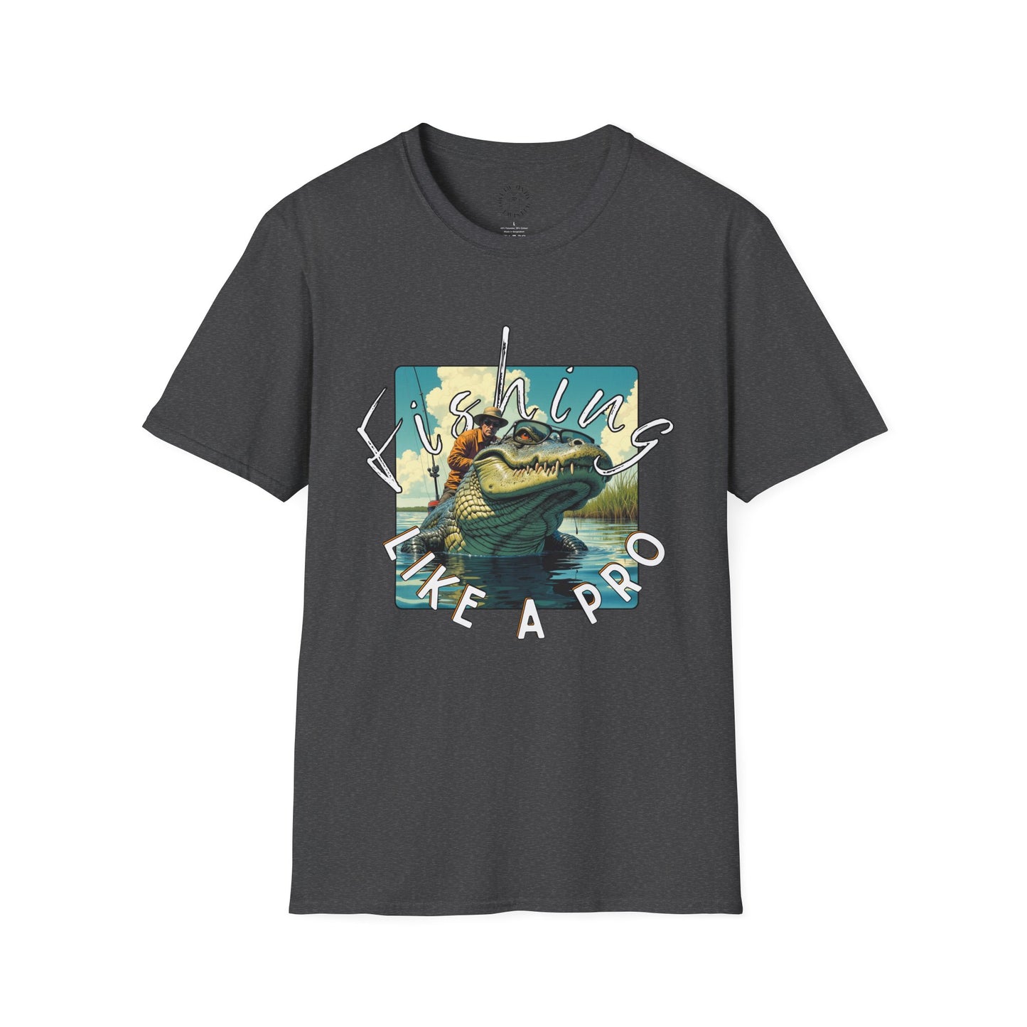 Fishing Like a Pro Unisex Softstyle T-Shirt,gator