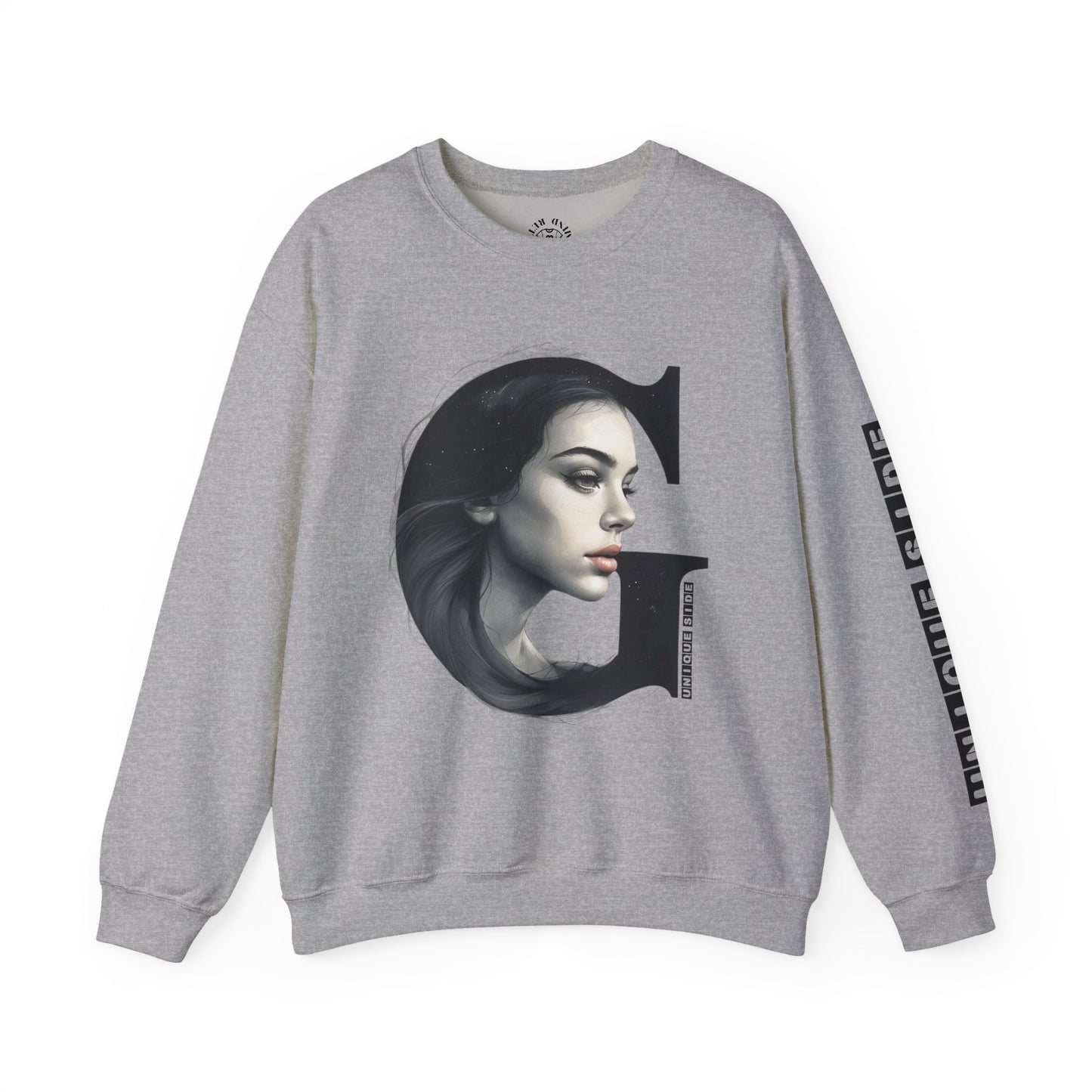 Letter G, Stylish Artistic Sweatshirt, Trendy Crewneck, Graphic Sweater, Cozy Unisex Top, Unique Gift for Art Lovers, Everyday Comfort