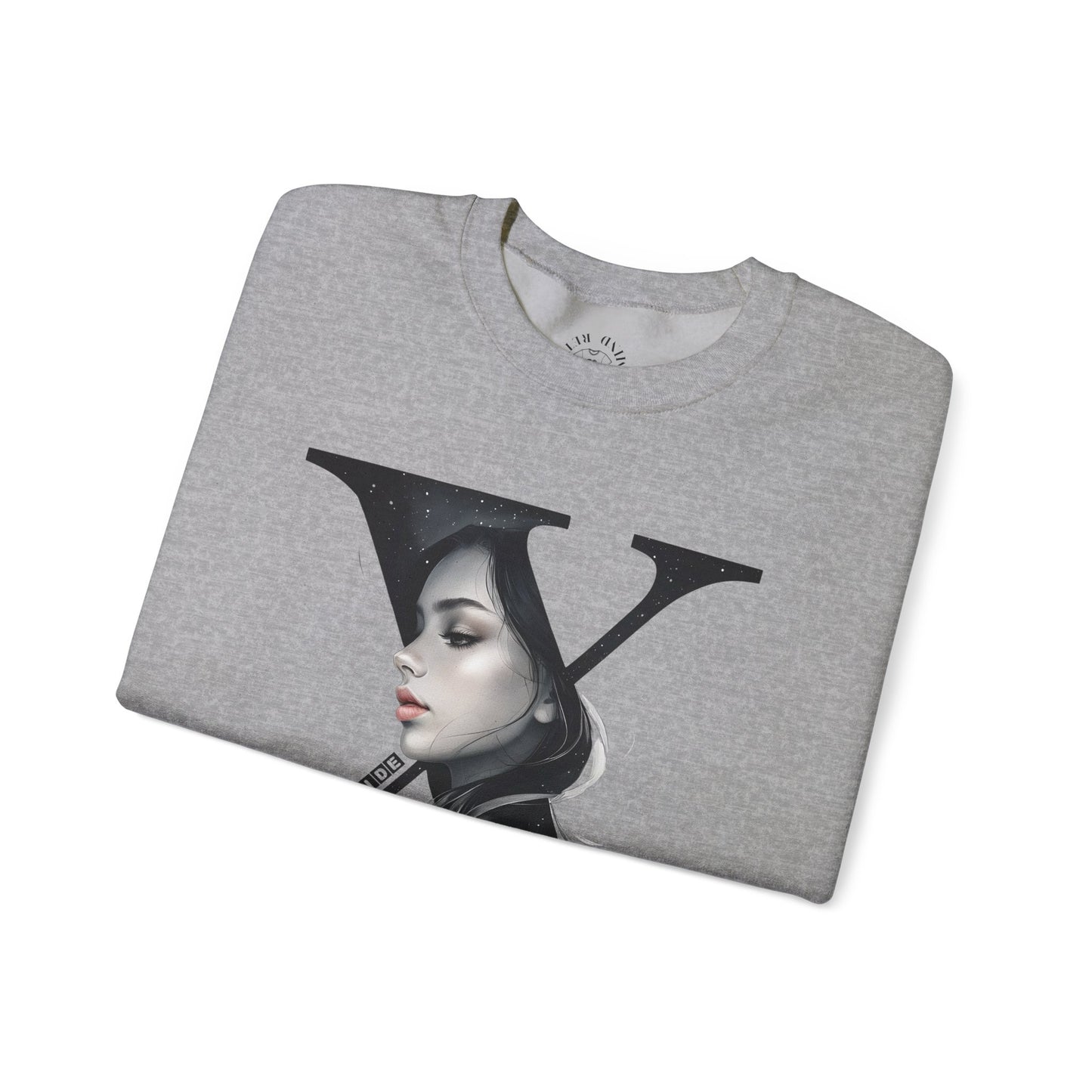 Letter X, Stylish Artistic Sweatshirt, Trendy Crewneck, Graphic Sweater, Cozy Unisex Top, Unique Gift for Art Lovers, Everyday Comfort