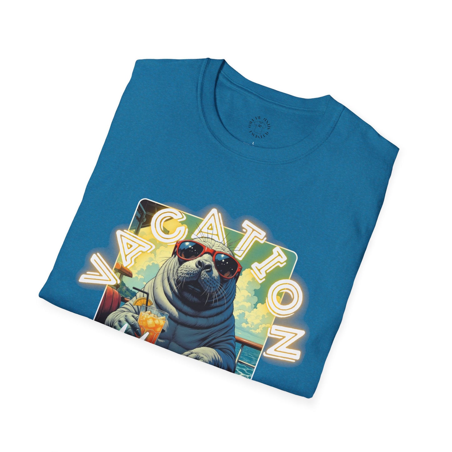 Vacation Mode Unisex T-Shirt - Fun Summer Beach Graphic Tee,manatee
