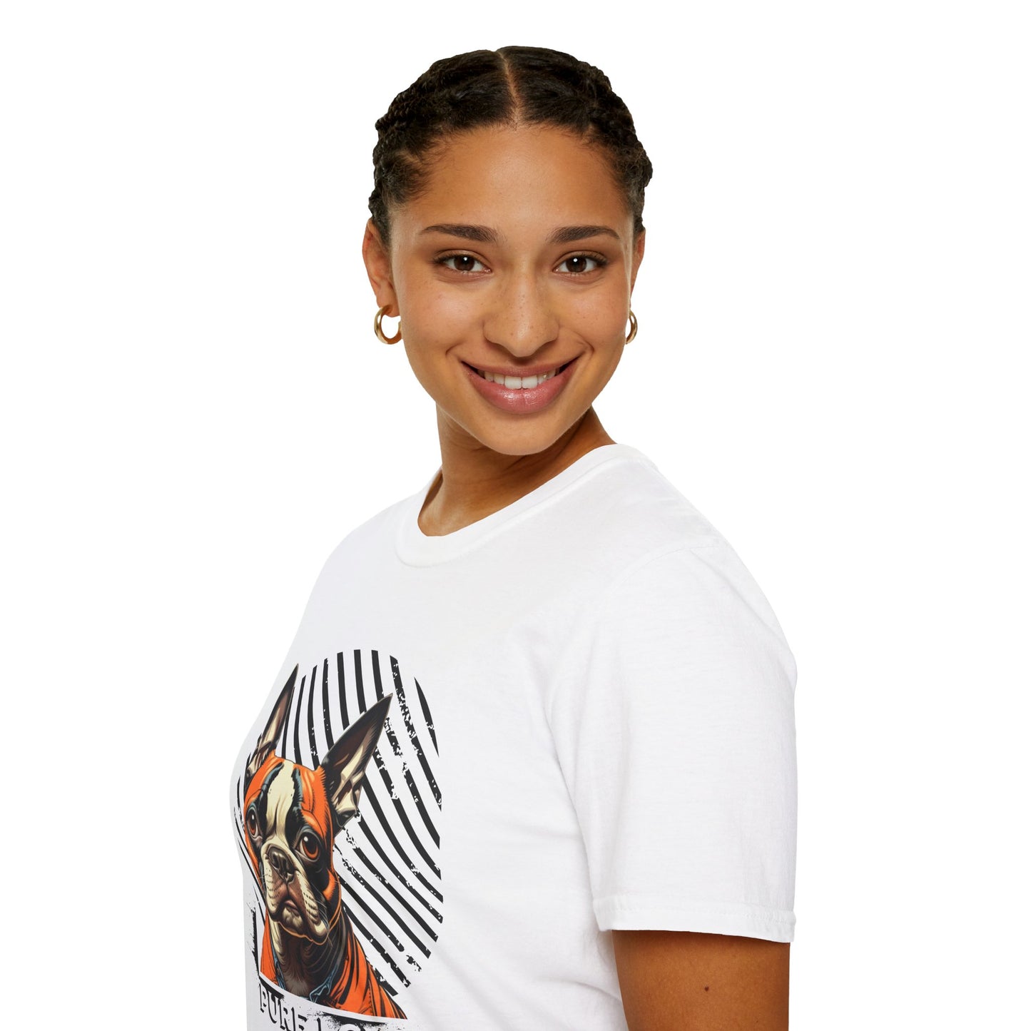 Pure Love French Bulldog T-Shirt | Unisex Softstyle Tee for Dog Lovers