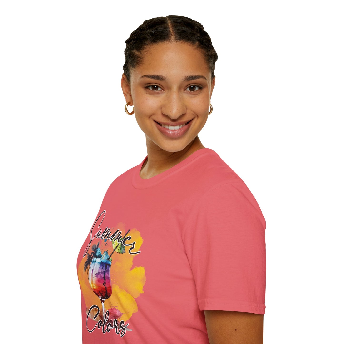 Summer Colors T-Shirt, Unisex Tee for Beach Days, Vacation Style, Summer Outing, Travel Shirt, Gift for Him/Her