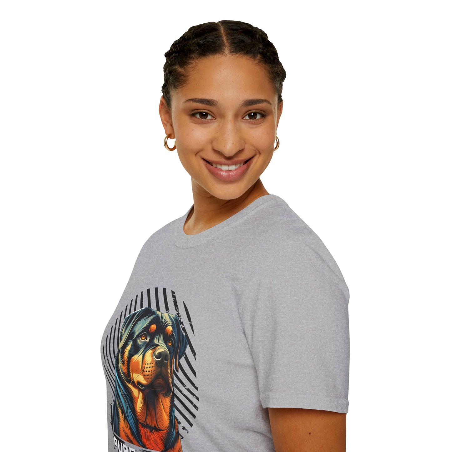 Pure Love Rottweiler Unisex Softstyle T-Shirt - Dog Lover Gift