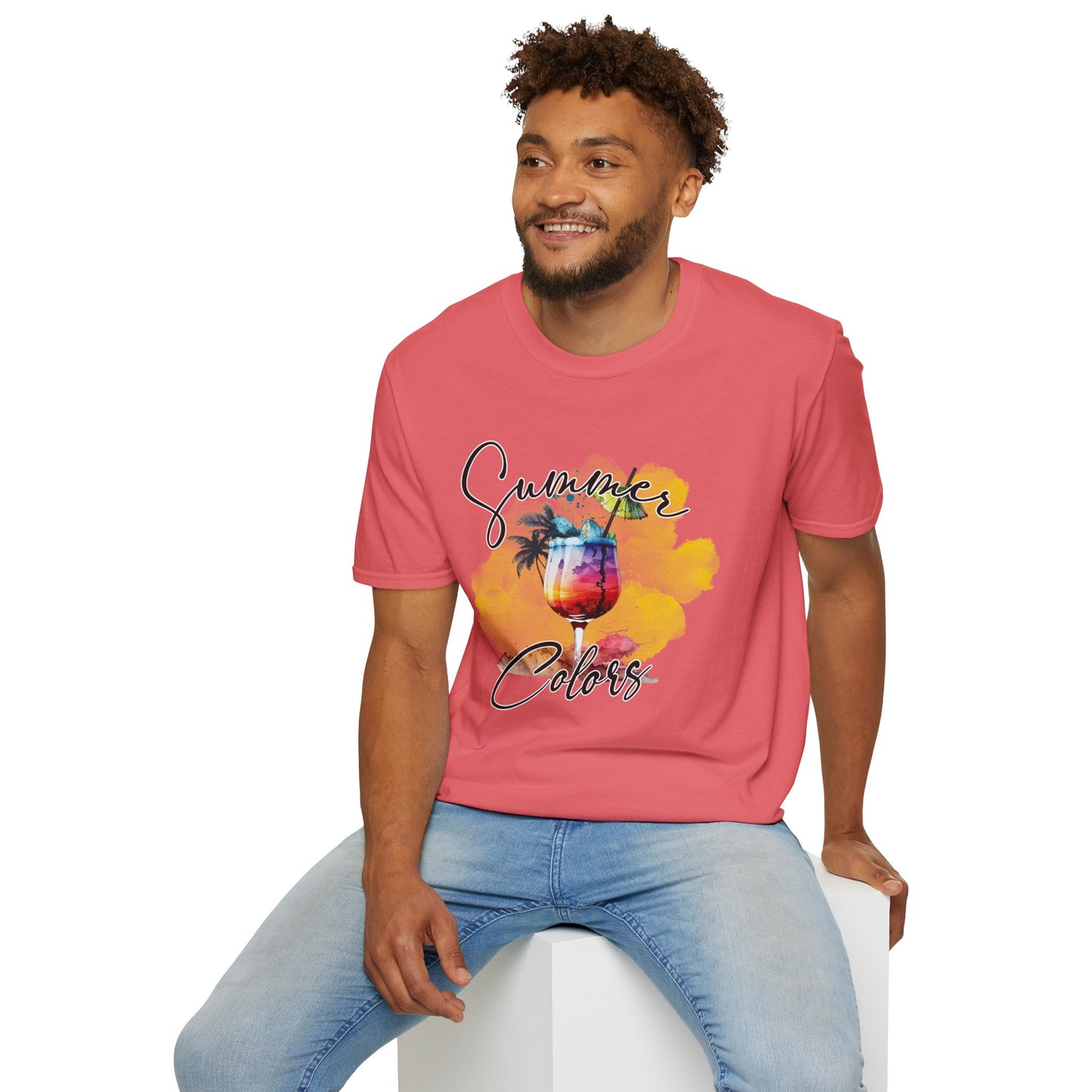 Summer Colors T-Shirt, Unisex Tee for Beach Days, Vacation Style, Summer Outing, Travel Shirt, Gift for Him/Her