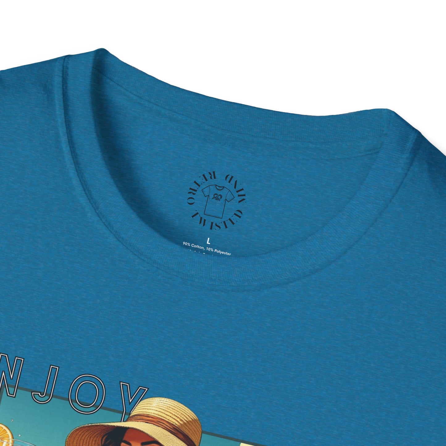 Enjoy Summer Vintage T-Shirt - Unisex Softstyle Tee for Beach Lovers
