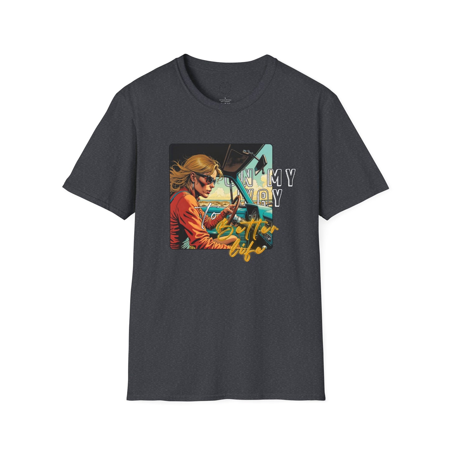 In My Element Graphic T-Shirt | Unisex Softstyle Tee,woman driving