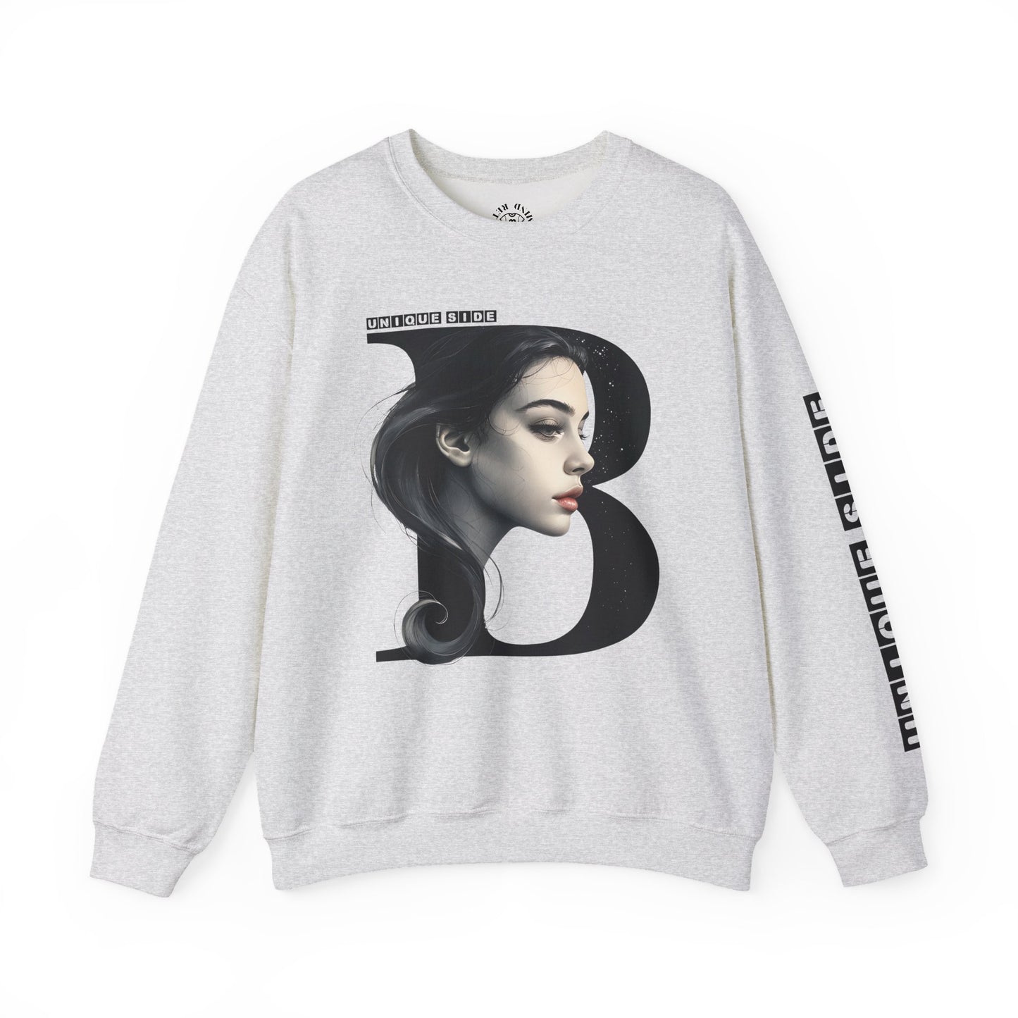 Letter B,Stylish Artistic Sweatshirt, Trendy Crewneck, Graphic Sweater, Cozy Unisex Top, Unique Gift for Art Lovers, Everyday Comfort
