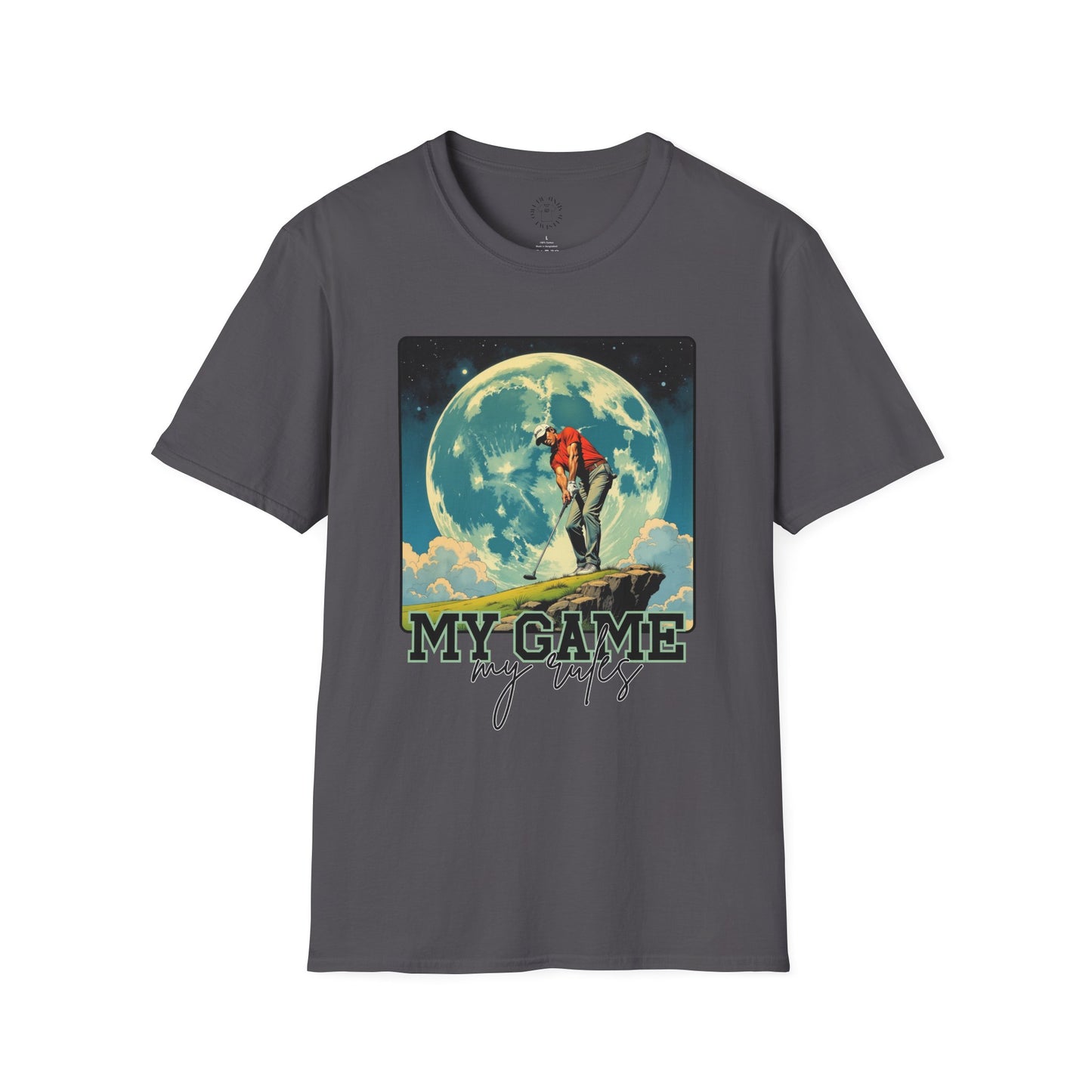 Retro Game Vibes Unisex Softstyle T-Shirt - 'My Game, My Rules' golf.sport