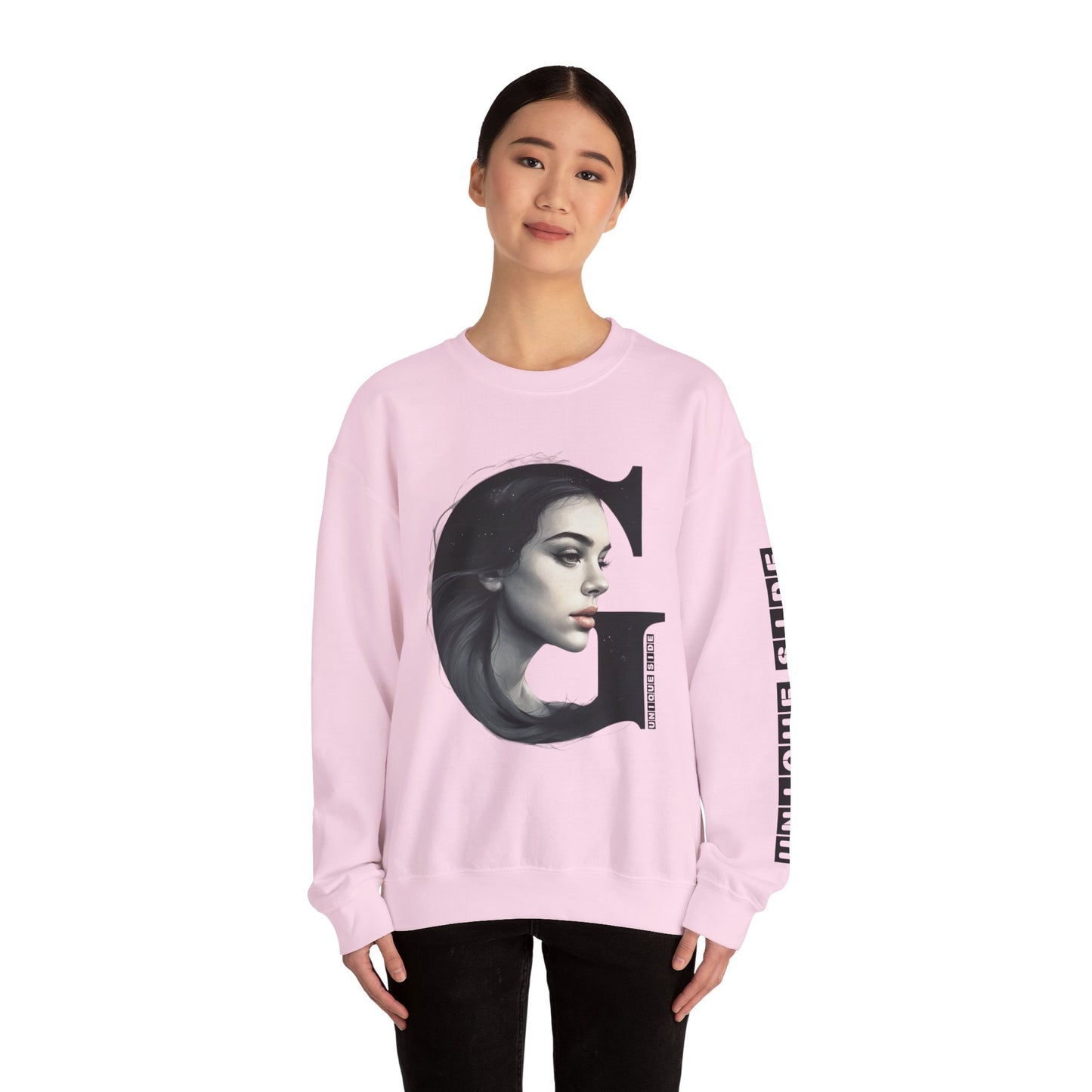 Letter G, Stylish Artistic Sweatshirt, Trendy Crewneck, Graphic Sweater, Cozy Unisex Top, Unique Gift for Art Lovers, Everyday Comfort