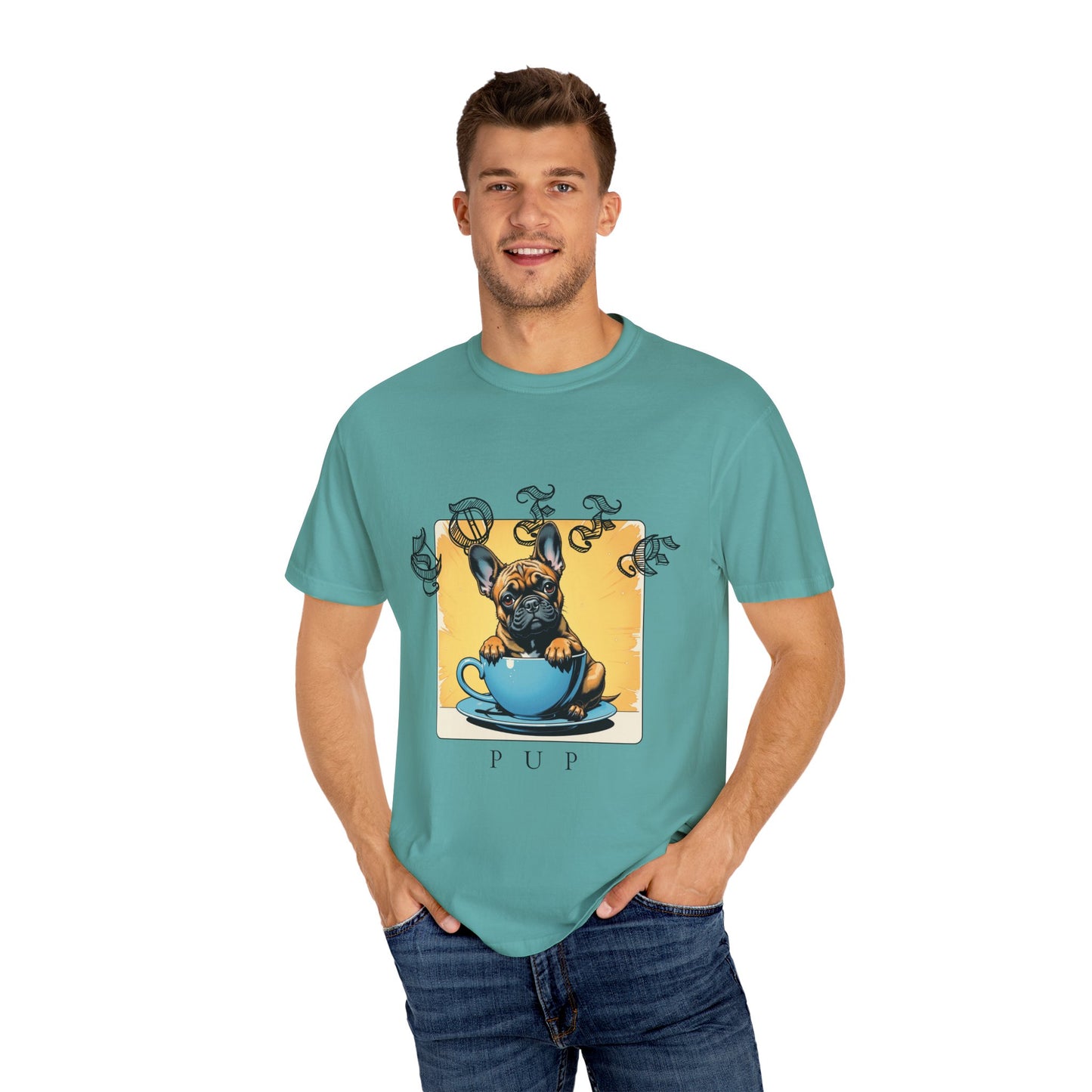 Playful Pup Unisex Garment-Dyed T-Shirt