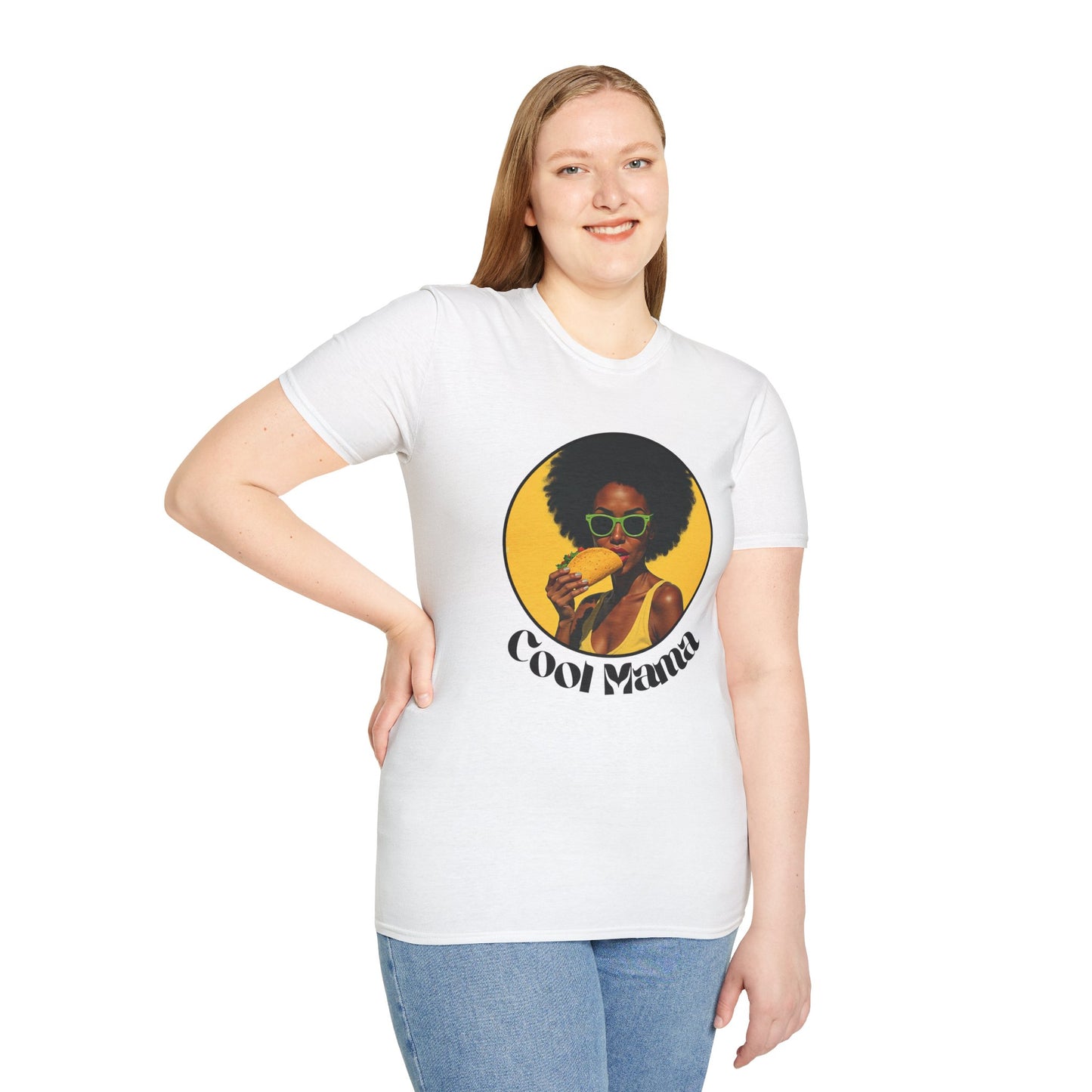 Cool Mama Unisex Softstyle T-Shirt - Fun & Funky Graphic Tee for Moms,mom