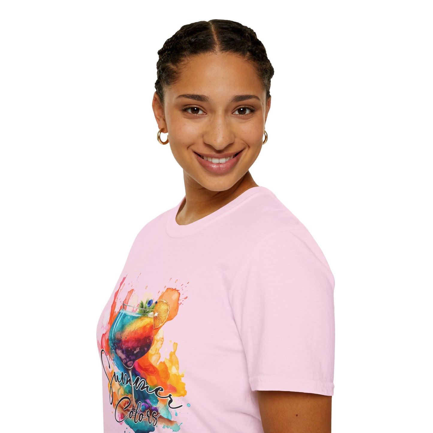 Colorful Artistic T-Shirt with Inspirational Design, Unisex Softstyle Tee, Gift for Art Lovers, Casual Wear, Birthday Gift Idea