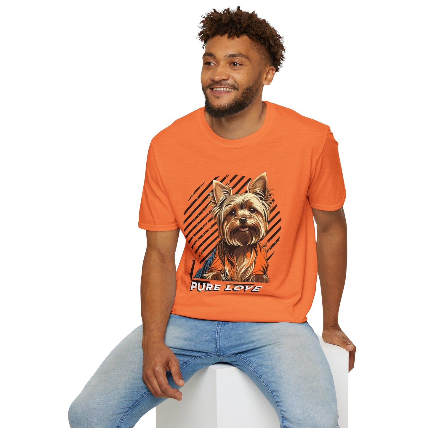 Pure Love Yorkie Unisex Softstyle T-Shirt