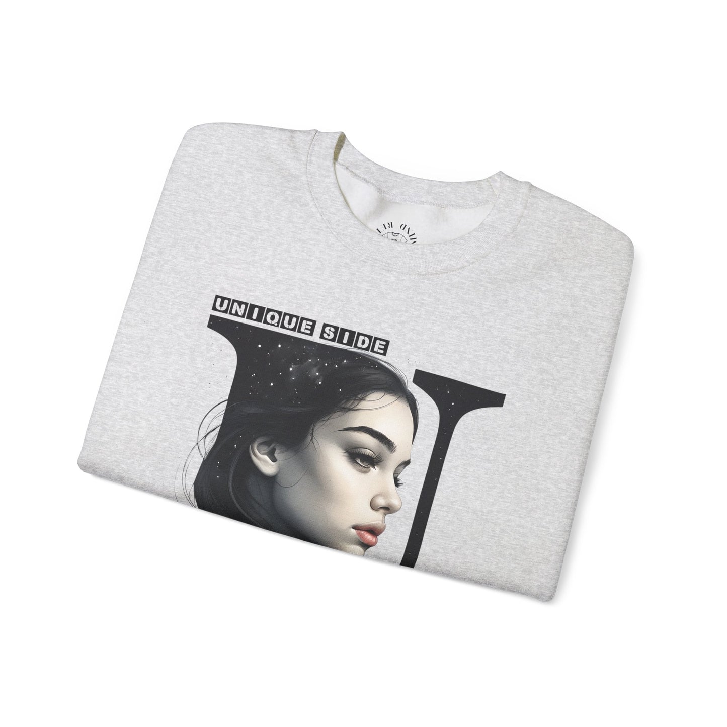 Letter U, Stylish Artistic Sweatshirt, Trendy Crewneck, Graphic Sweater, Cozy Unisex Top, Unique Gift for Art Lovers, Everyday Comfort