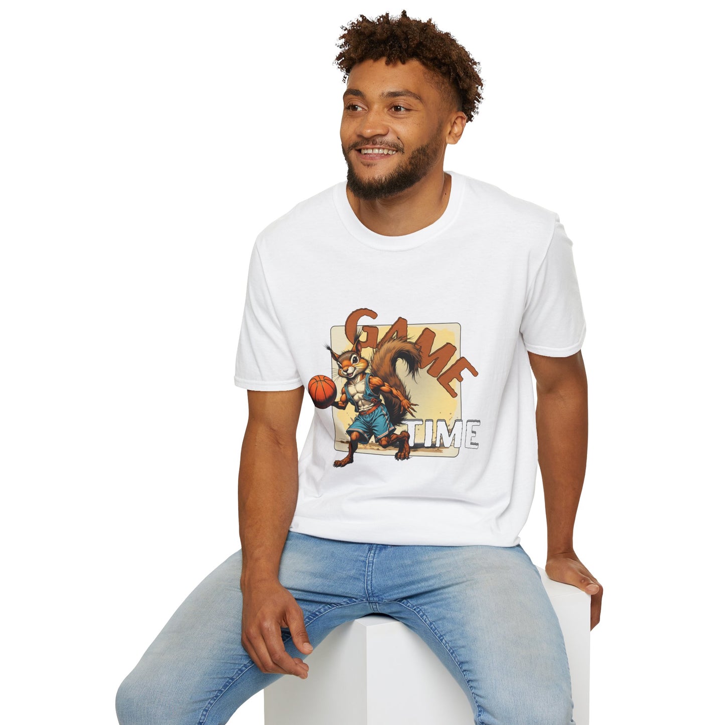 Basketball Squirrel Game Time Unisex T-Shirt,sport,twisted
