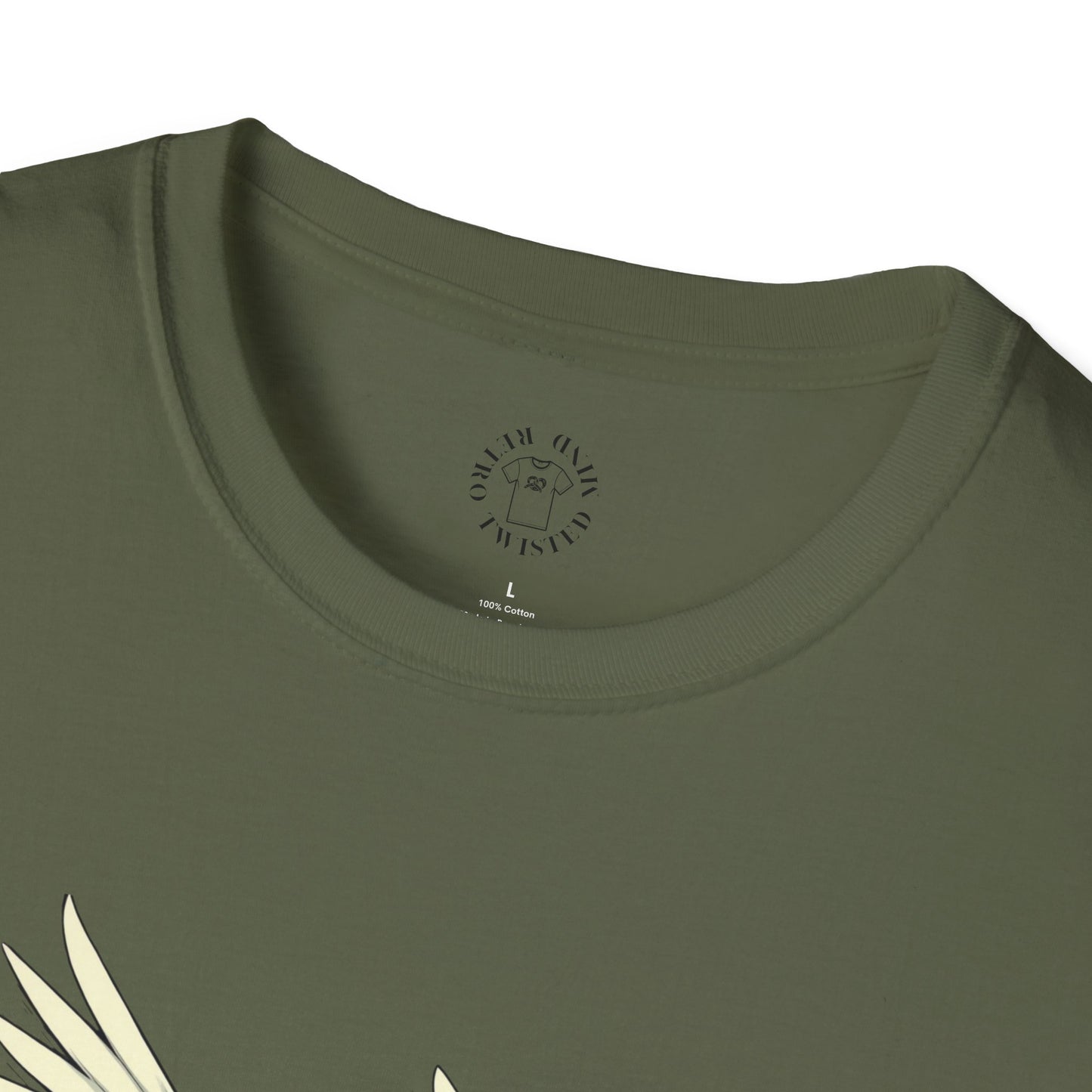 Hopeful Wings Unisex Softstyle T-Shirt - Inspirational Graphic Tee,dove,twisted