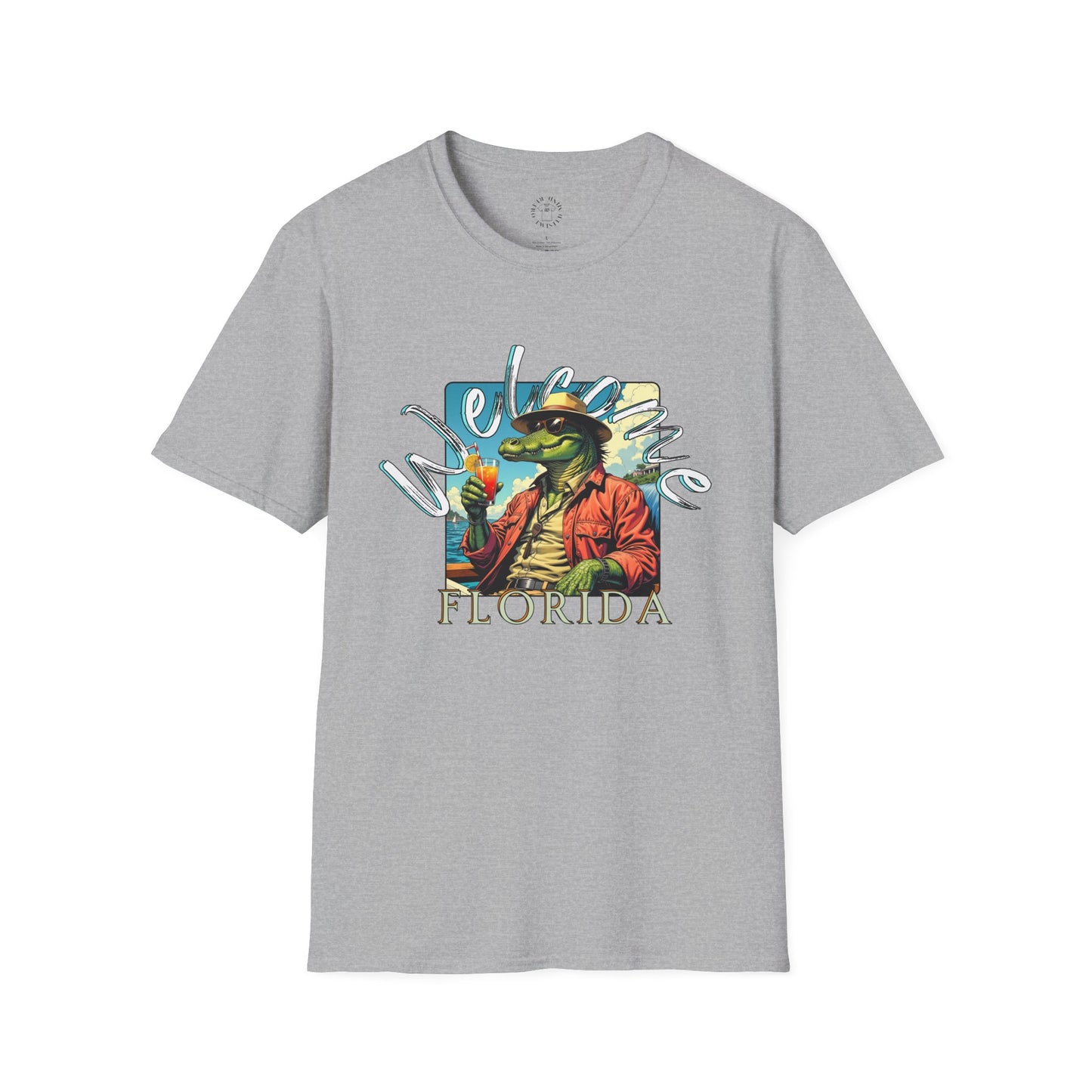 Welcome to Florida Graphic Unisex Softstyle T-Shirt, florida,gator