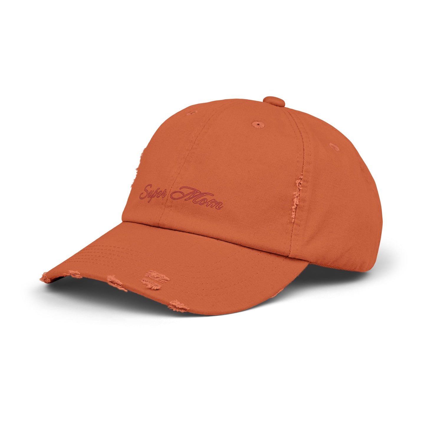 Super Mom Distressed Cap, Gift for Mothers, Casual Style Hat, Everyday Wear, Mother's Day Gift, Unisex Cap