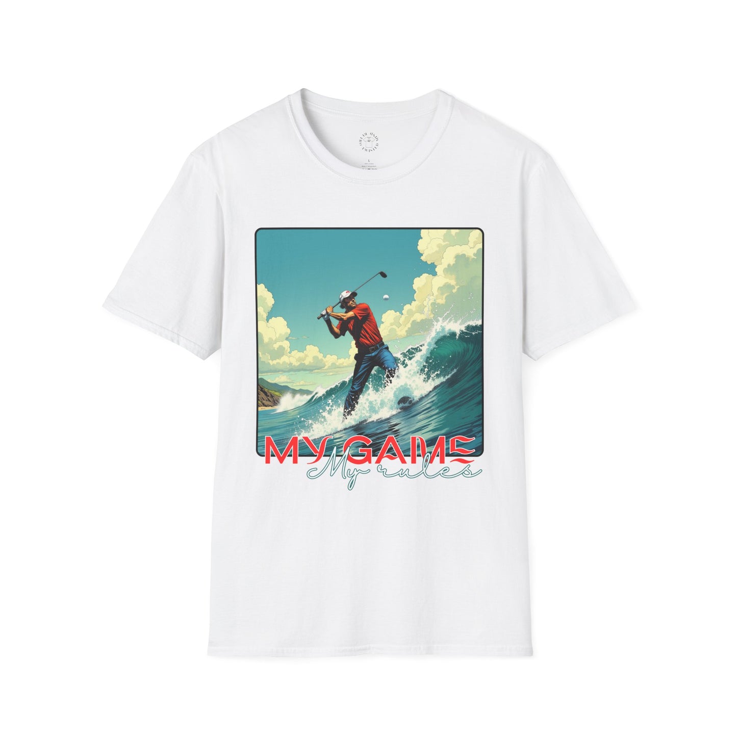My Game Unisex Softstyle T-Shirt - Retro Golf Graphic Tee, golf, ocean,sport