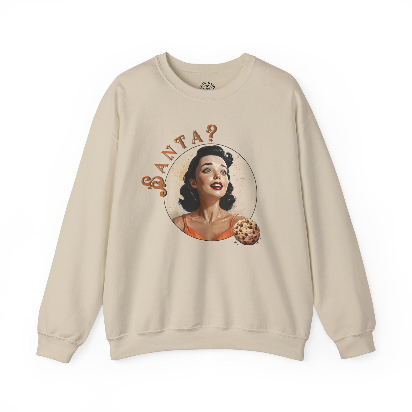 Funny Cookie Lover Sweatshirt - Retro Design - Santa? Christmas