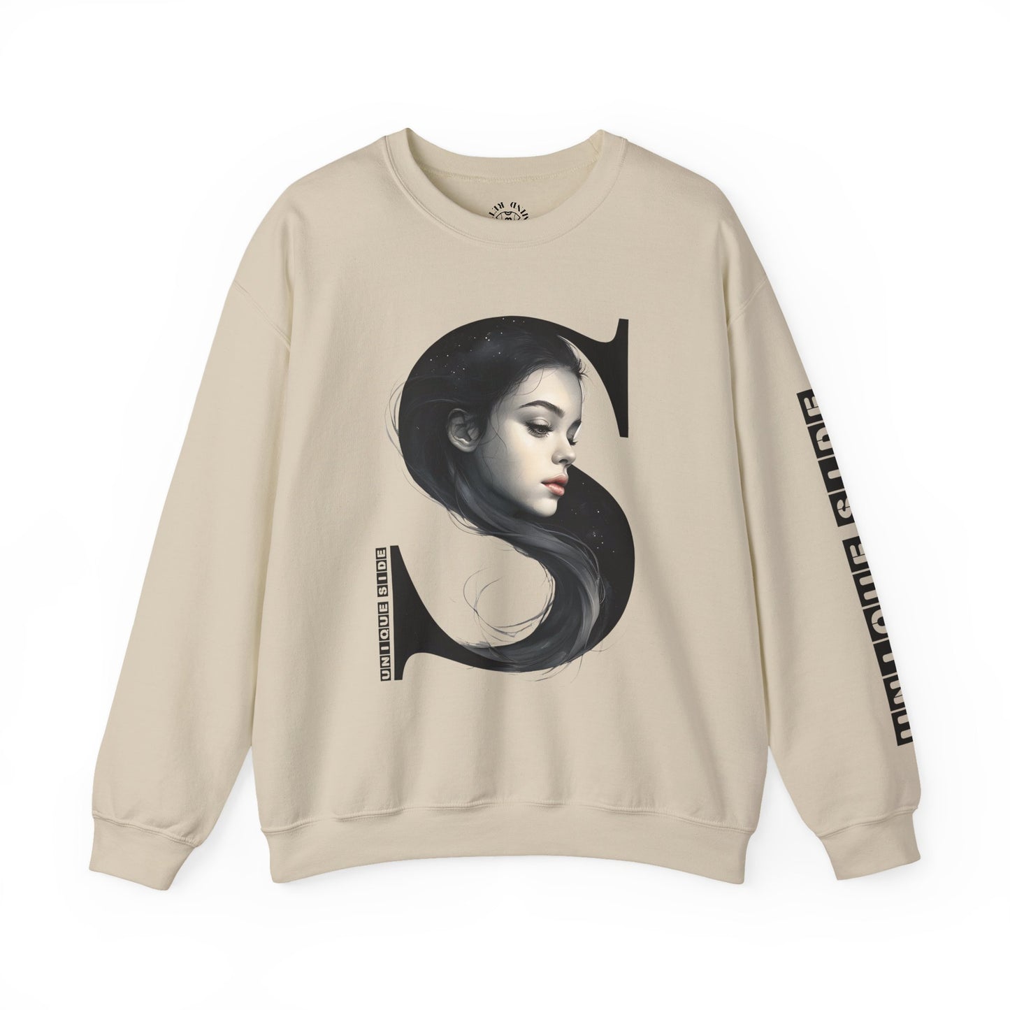 Letter S, Stylish Artistic Sweatshirt, Trendy Crewneck, Graphic Sweater, Cozy Unisex Top, Unique Gift for Art Lovers, Everyday Comfort