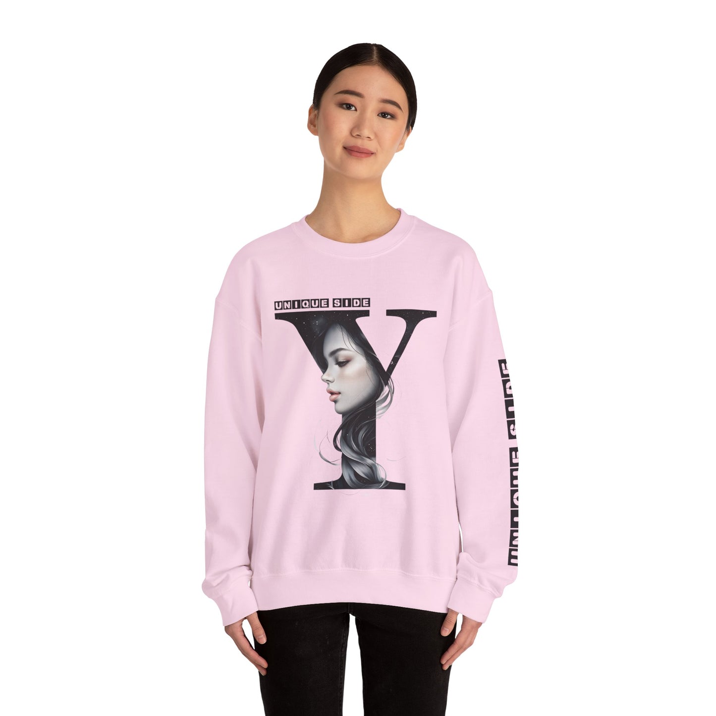 Letter Y, Stylish Artistic Sweatshirt, Trendy Crewneck, Graphic Sweater, Cozy Unisex Top, Unique Gift for Art Lovers, Everyday Comfort