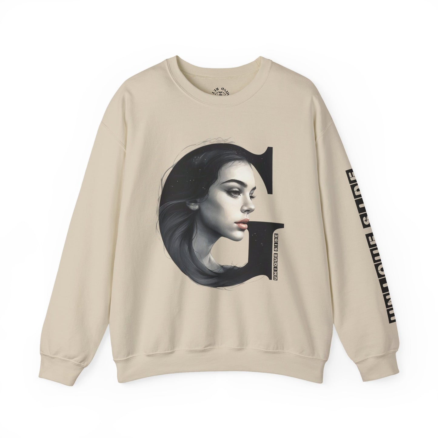 Letter G, Stylish Artistic Sweatshirt, Trendy Crewneck, Graphic Sweater, Cozy Unisex Top, Unique Gift for Art Lovers, Everyday Comfort