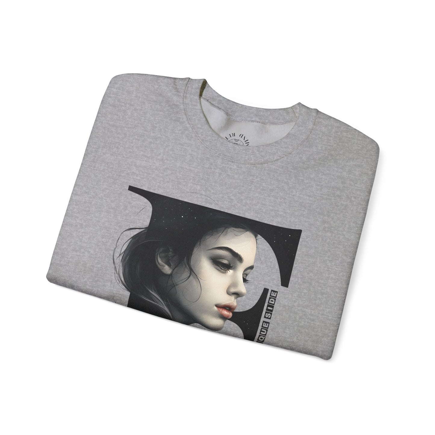 Letter F, Stylish Artistic Sweatshirt, Trendy Crewneck, Graphic Sweater, Cozy Unisex Top, Unique Gift for Art Lovers, Everyday Comfort