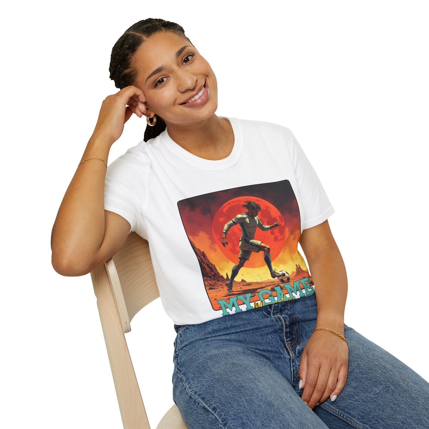 My Game My Rules Unisex Softstyle T-Shirt,soccer ,sport