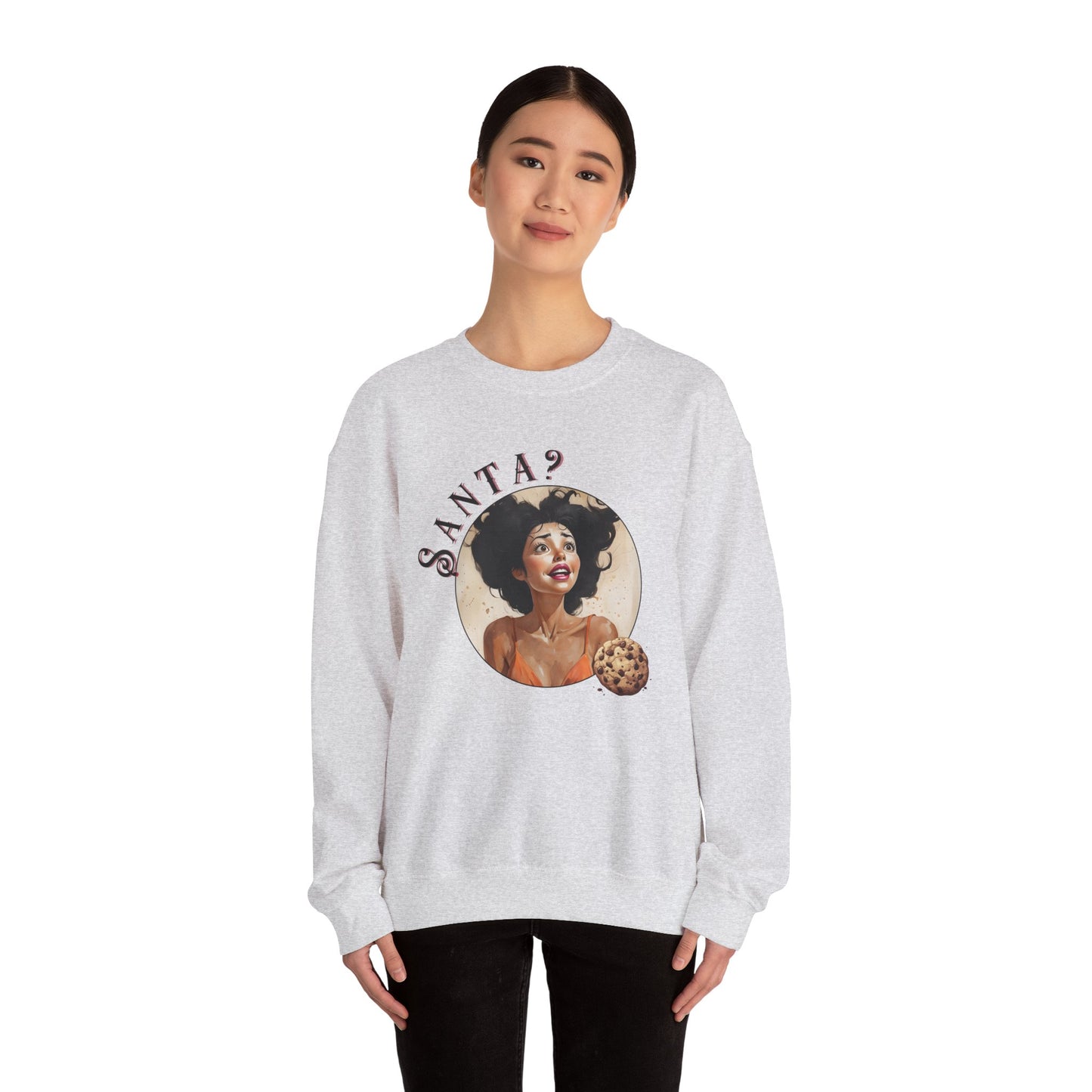 Funny Cookie Lover Sweatshirt - Retro Design - Santa? Christmas