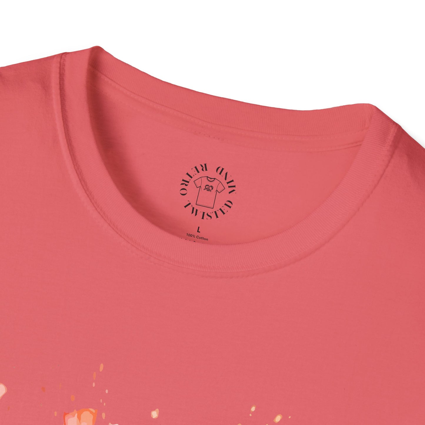 Colorful Artistic T-Shirt with Inspirational Design, Unisex Softstyle Tee, Gift for Art Lovers, Casual Wear, Birthday Gift Idea