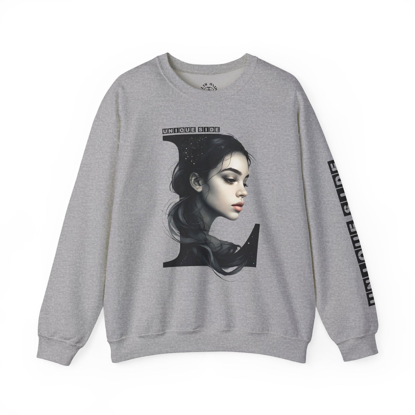 Letter L, Stylish Artistic Sweatshirt, Trendy Crewneck, Graphic Sweater, Cozy Unisex Top, Unique Gift for Art Lovers, Everyday Comfort