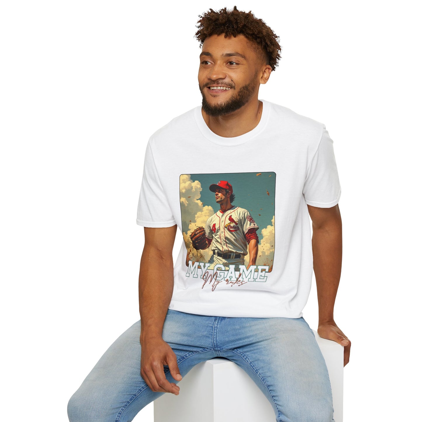 Retro Baseball T-Shirt - My Game My rules.sport,baseball