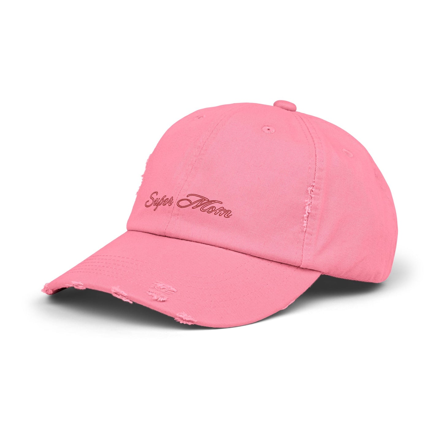Super Mom Distressed Cap, Gift for Mothers, Casual Style Hat, Everyday Wear, Mother's Day Gift, Unisex Cap