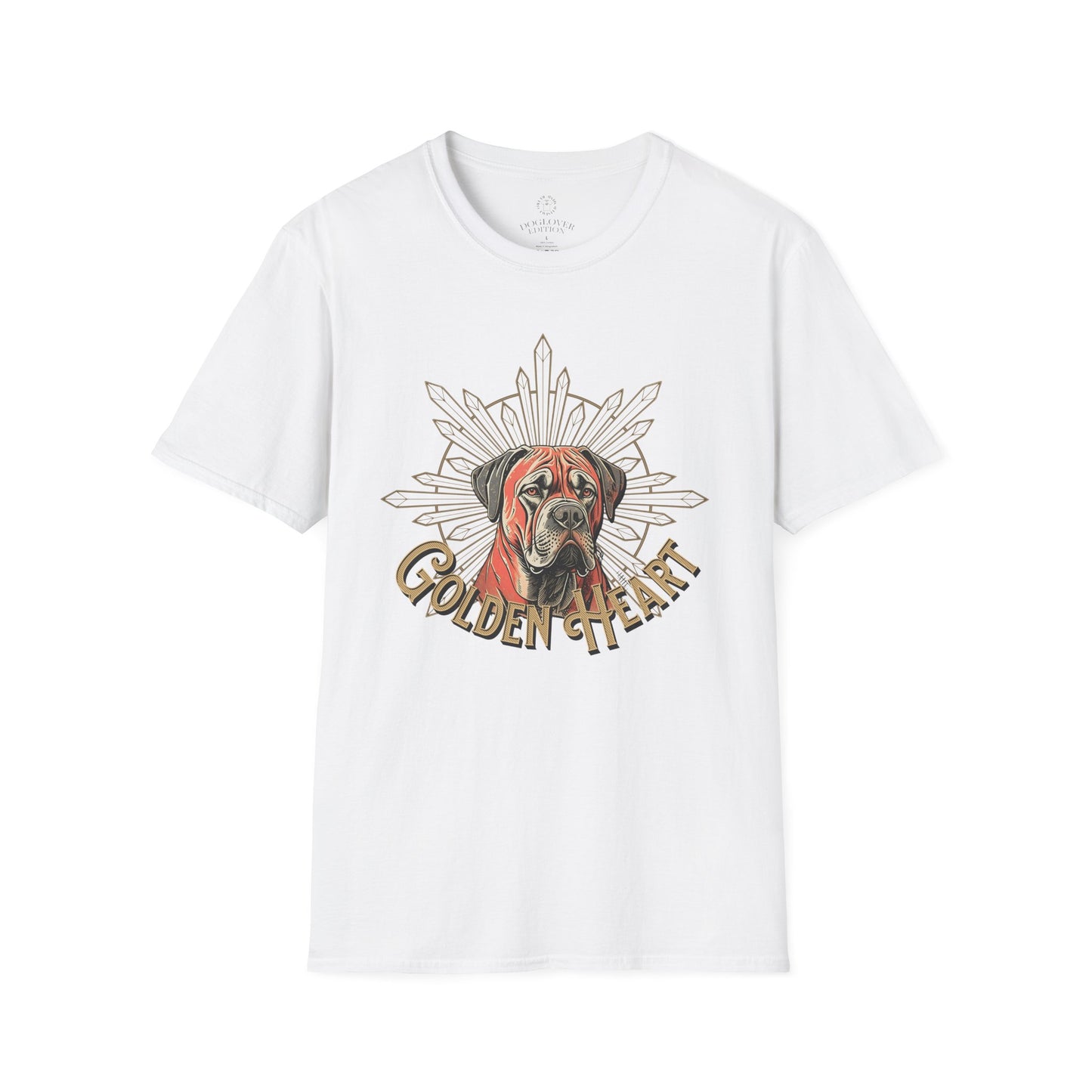 Golden Heart Dog Lover Unisex Softstyle T-Shirt