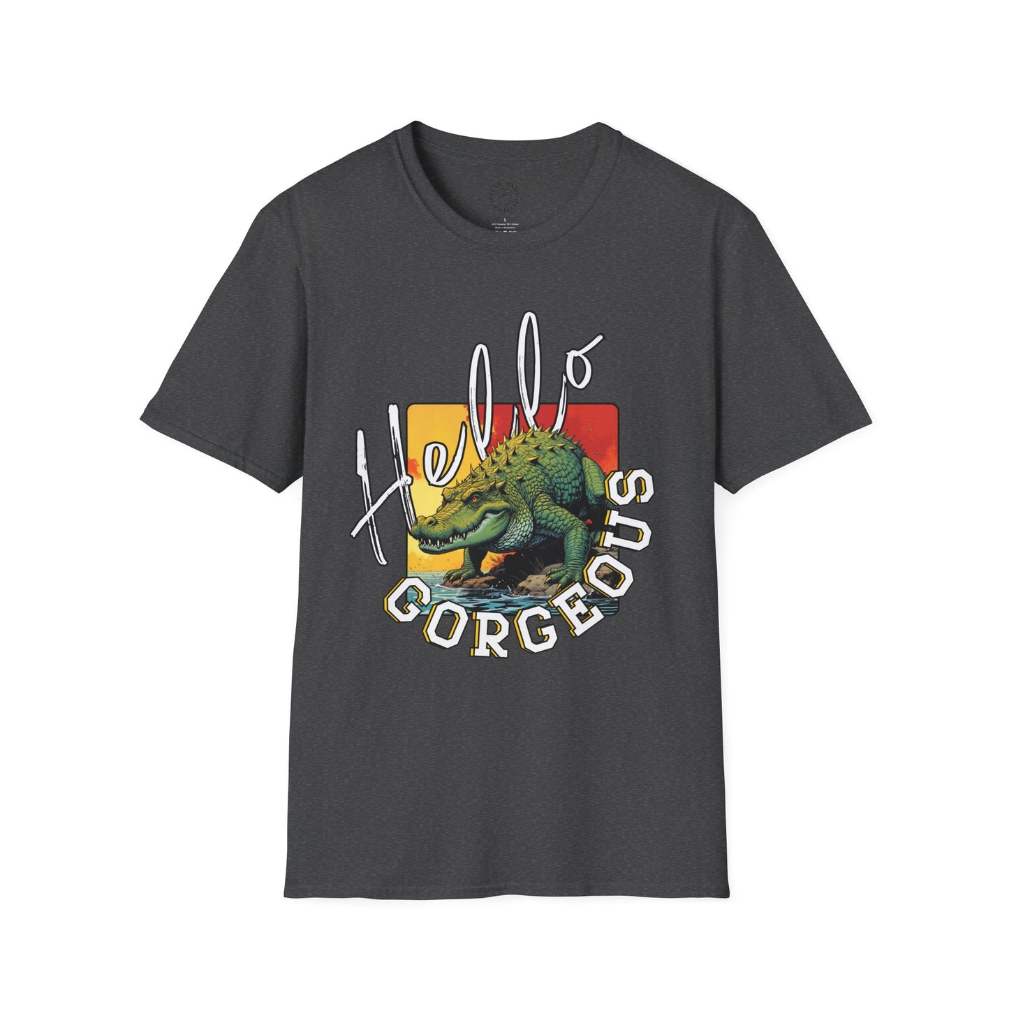Hello Gorgeous Unisex Softstyle T-Shirt – Fun and Casual Graphic Tee,florida,gator,